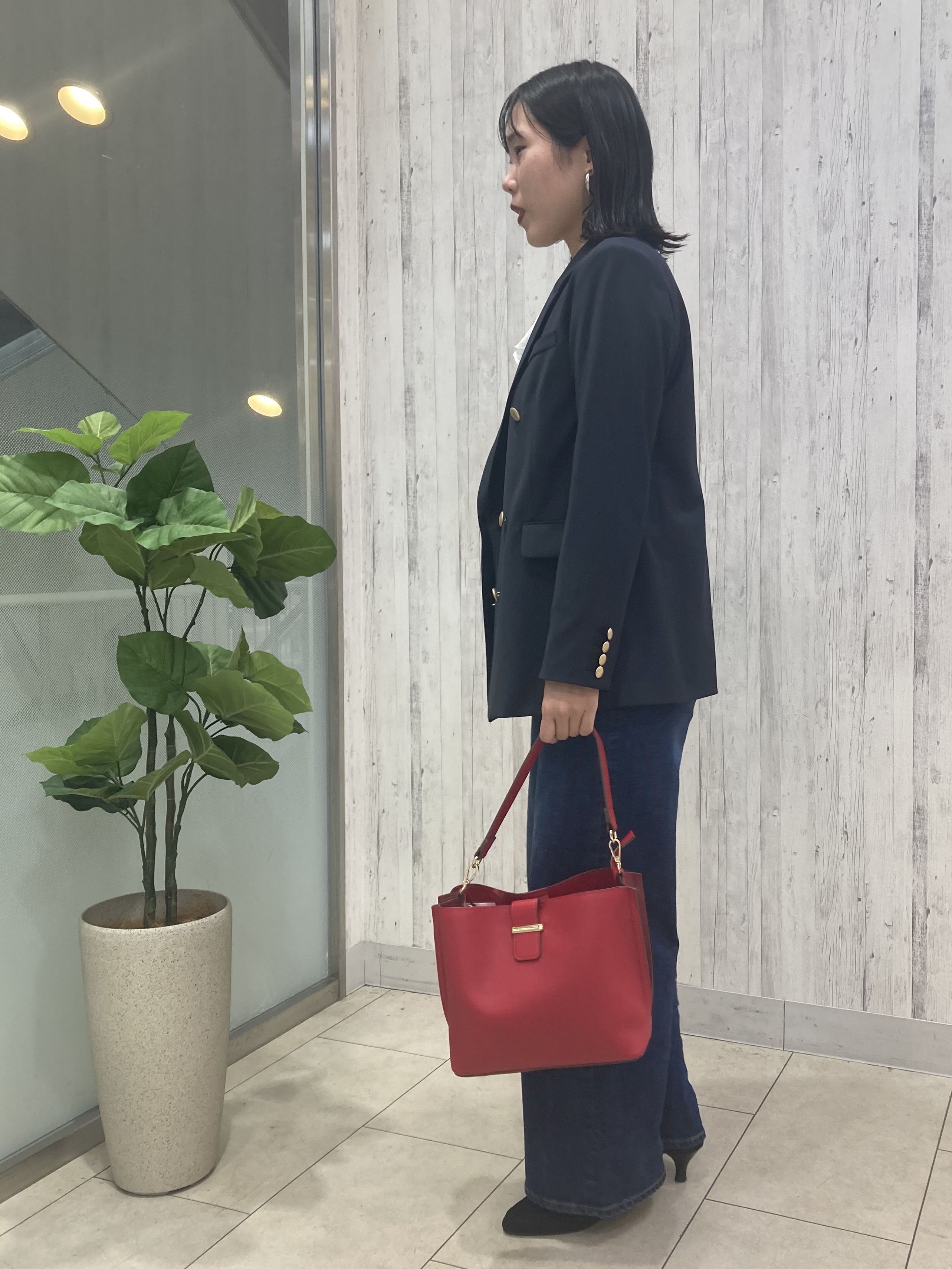 しばたさんの「Reflect｜【通勤】ダブルブレストジャケット」を使ったコーディネート