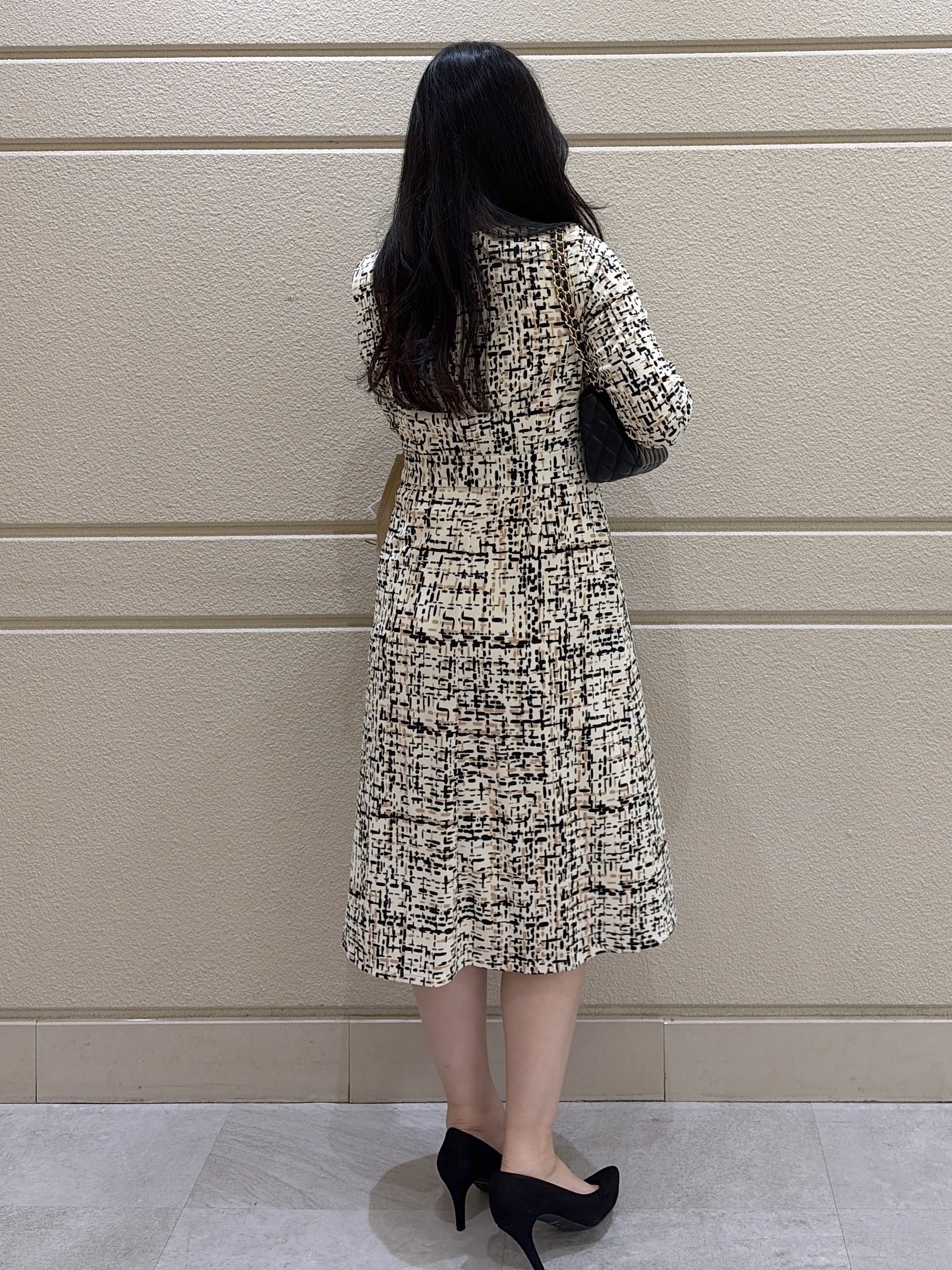 Momokaさんの「COUP DE CHANCE｜【手洗い可／日本製】ジオメトリックワンピース」を使ったコーディネート