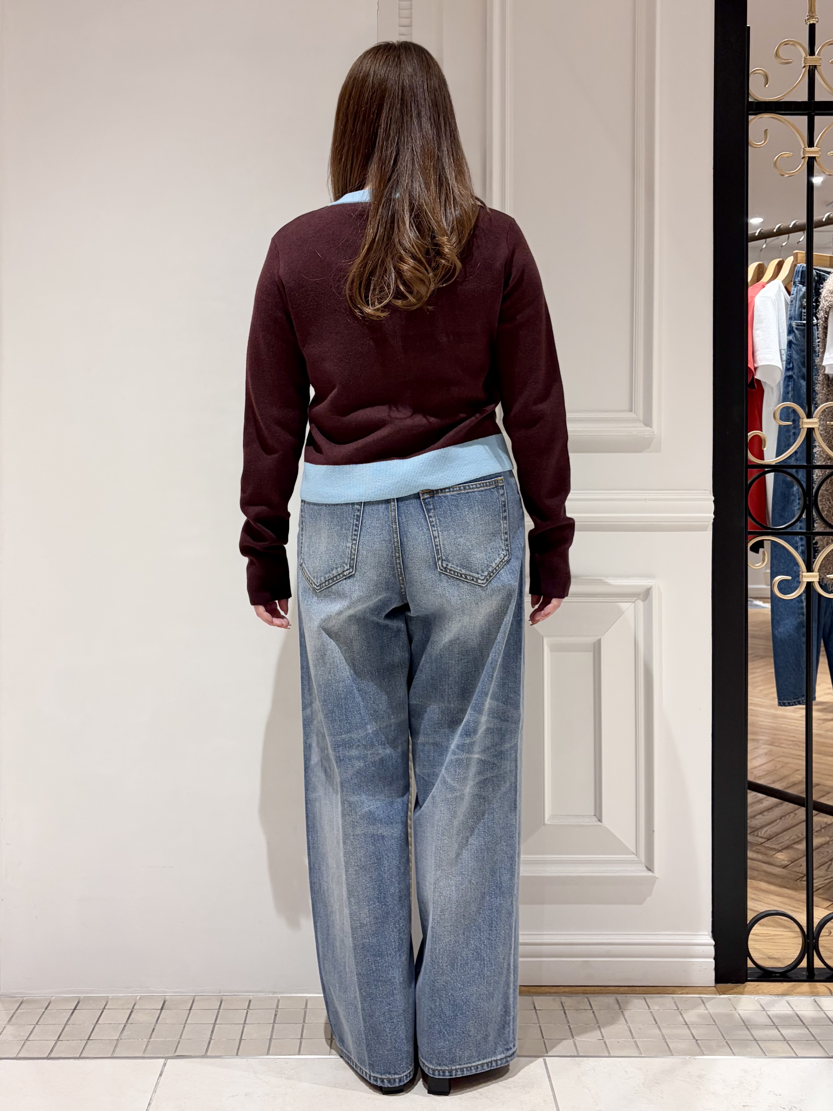 minowaさんの「DRESSTERIOR｜【ウォッシャブル】コットンカシミヤバイカラーカーディガン」を使ったコーディネート