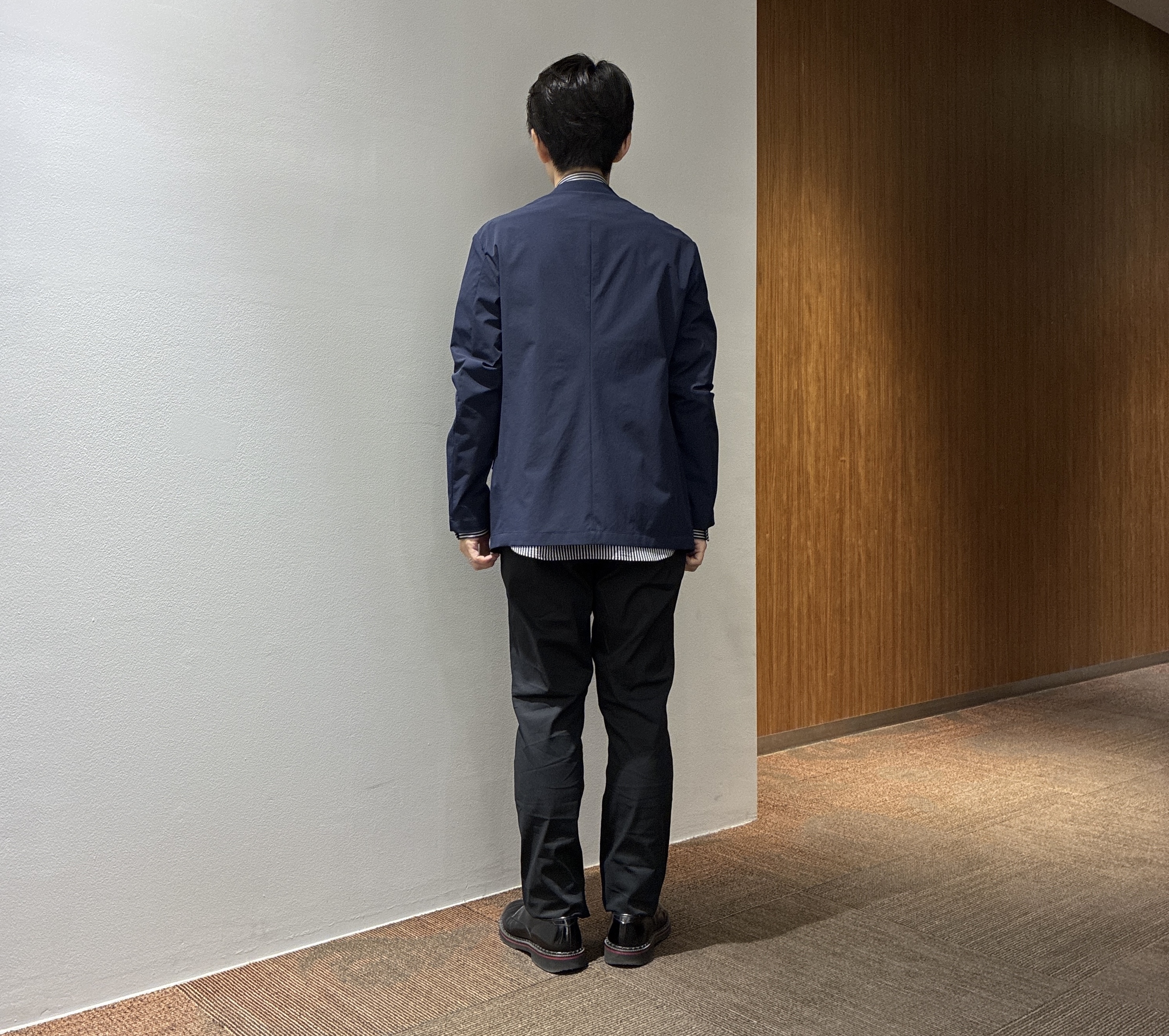 わいずみさんの「TAKEO KIKUCHI｜3Dナイロンストレッチ ジャケット」を使ったコーディネート