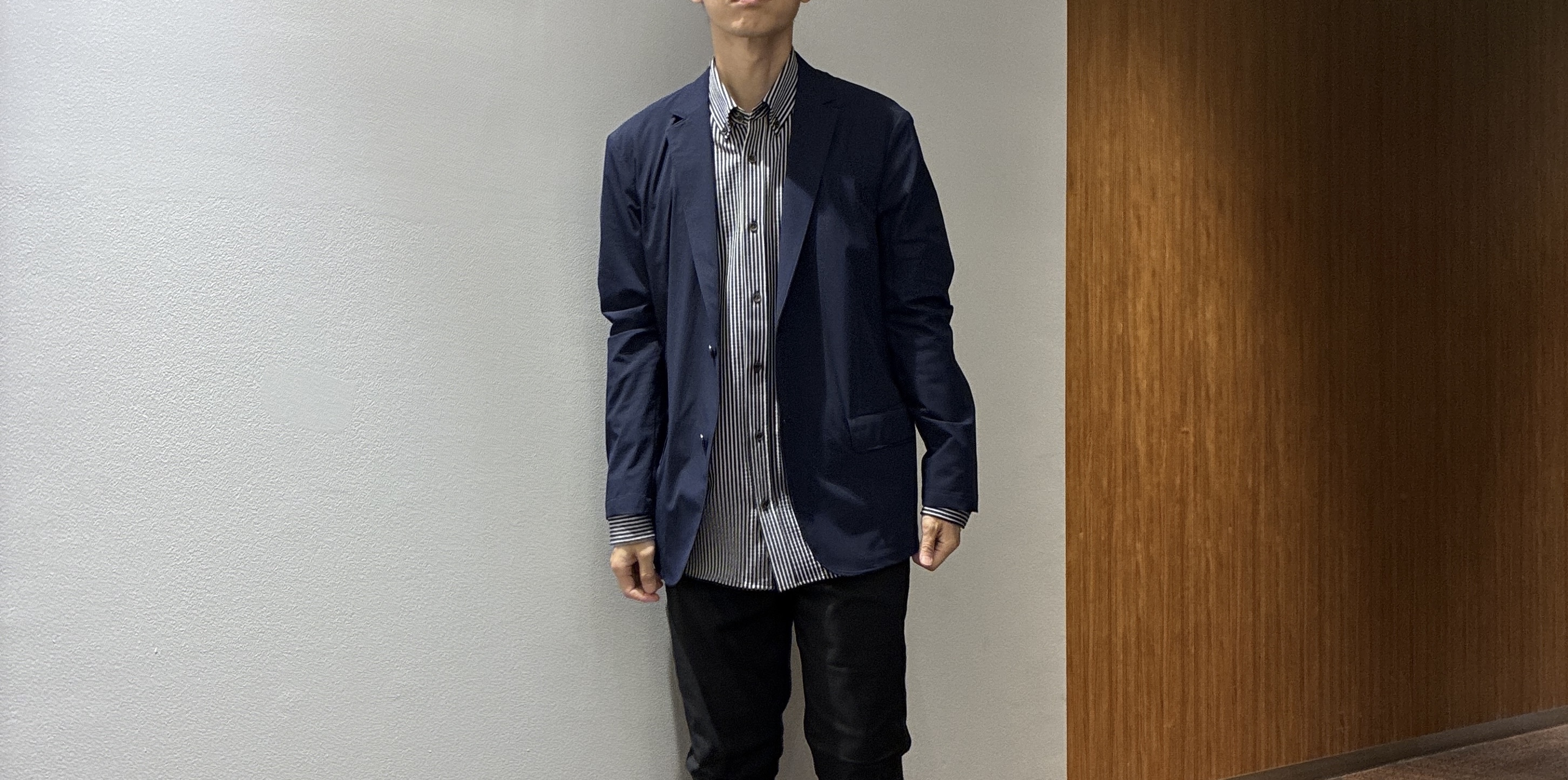 わいずみさんの「TAKEO KIKUCHI｜3Dナイロンストレッチ ジャケット」を使ったコーディネート