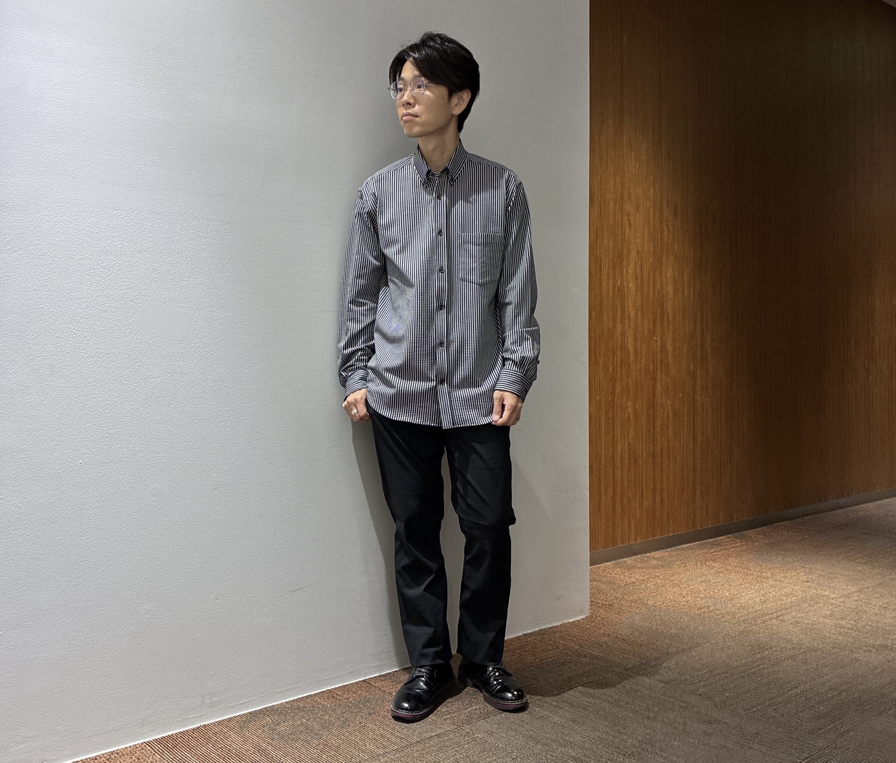 わいずみさんの「TAKEO KIKUCHI｜3Dナイロンストレッチ ジャケット」を使ったコーディネート
