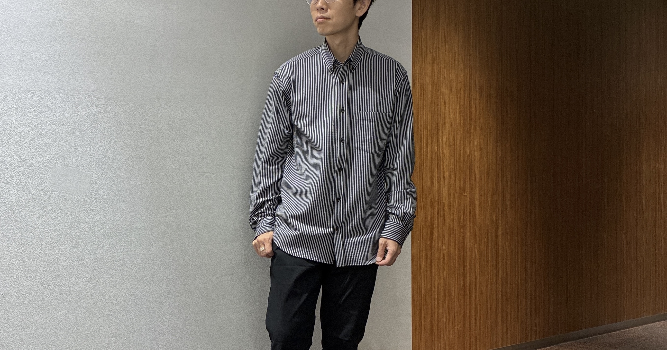 わいずみさんの「TAKEO KIKUCHI｜【BOWLER HAT LABEL】日本製クルーネックカーディガン」を使ったコーディネート