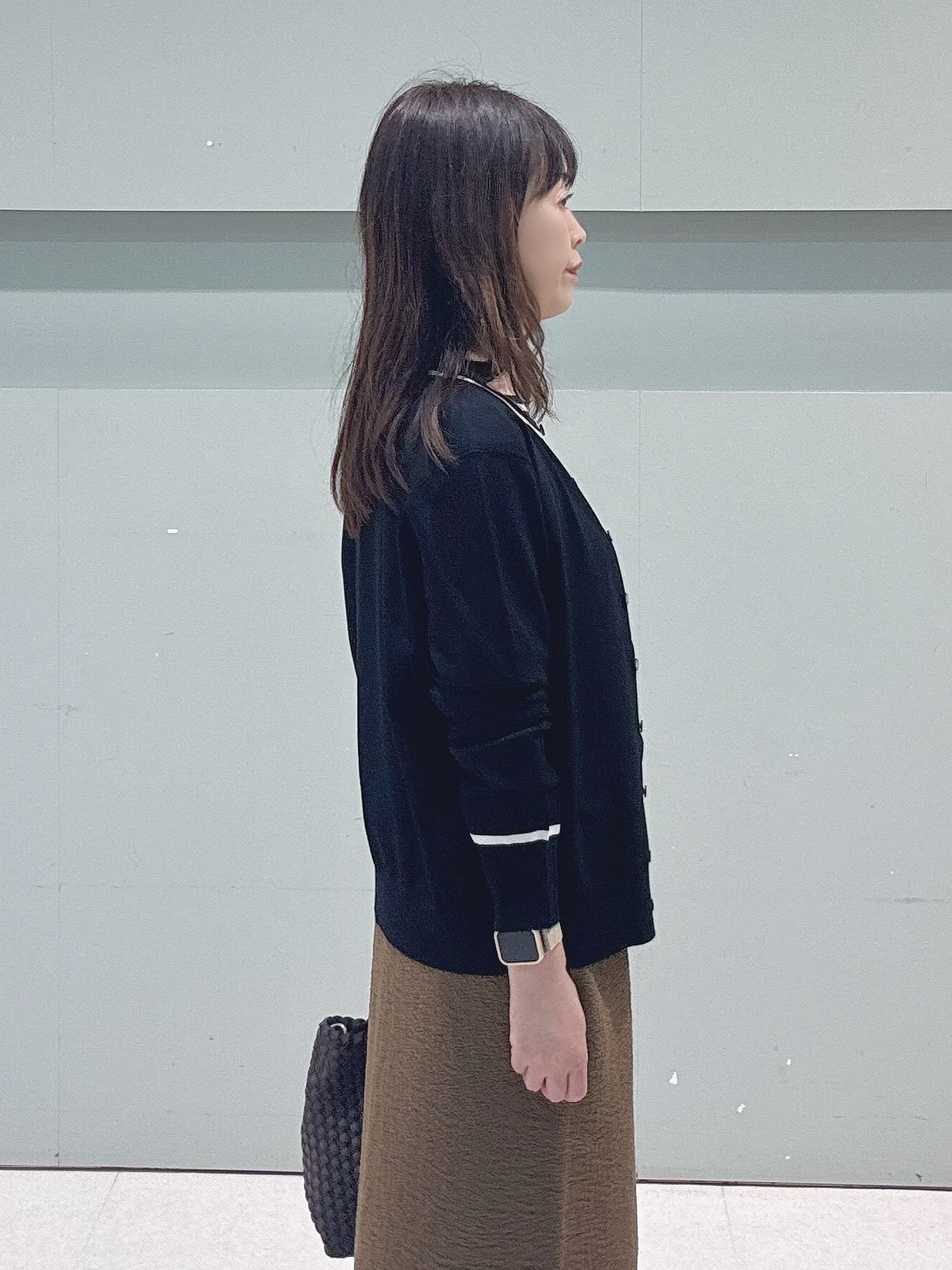 makiさんの「UNTITLED｜【アンサンブル可能/秋羽織り】コンパクトニットカーディガン」を使ったコーディネート