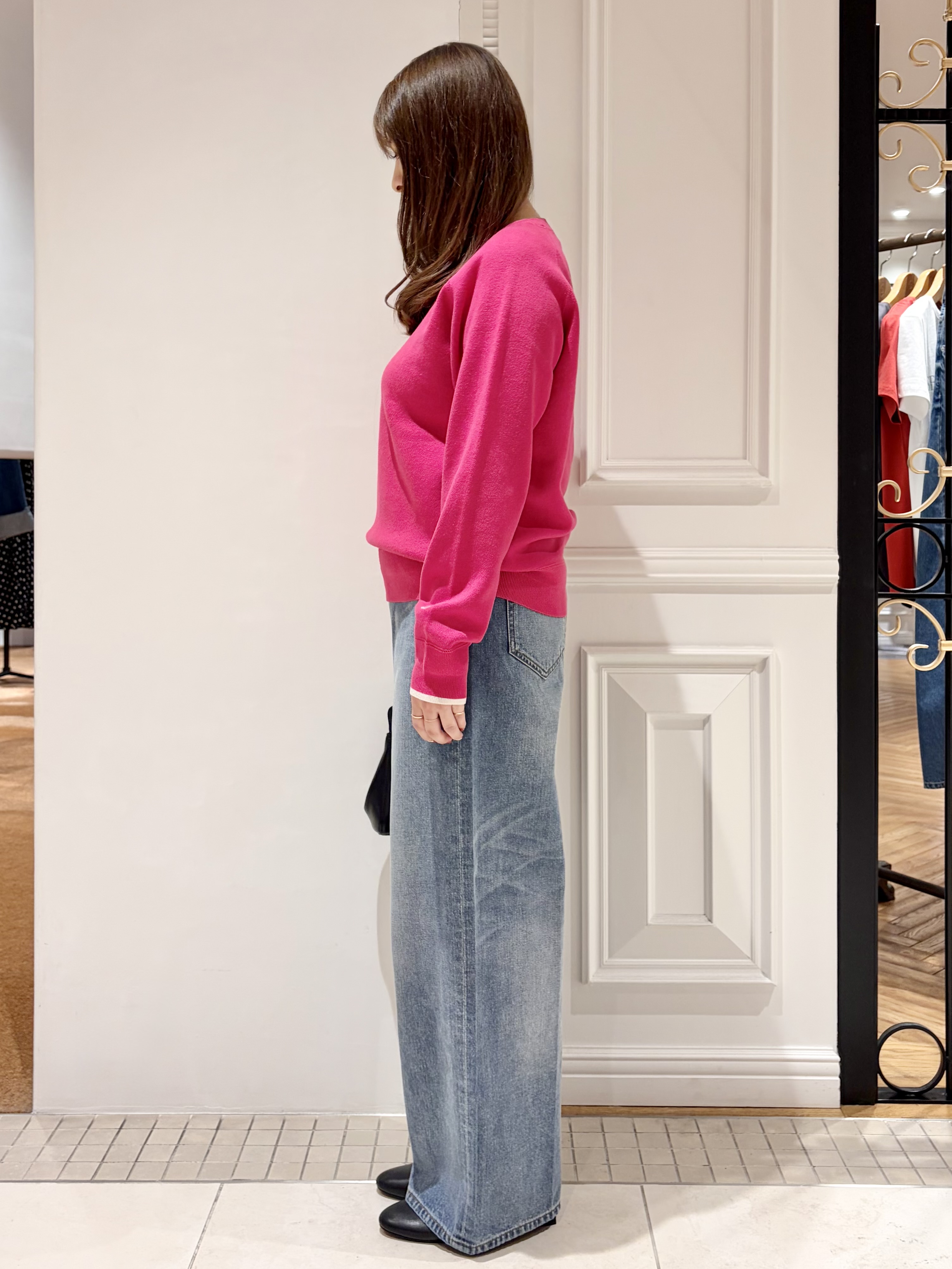 minowaさんの「DRESSTERIOR｜【6色展開/ウォッシャブル】コットンカシミヤニット」を使ったコーディネート