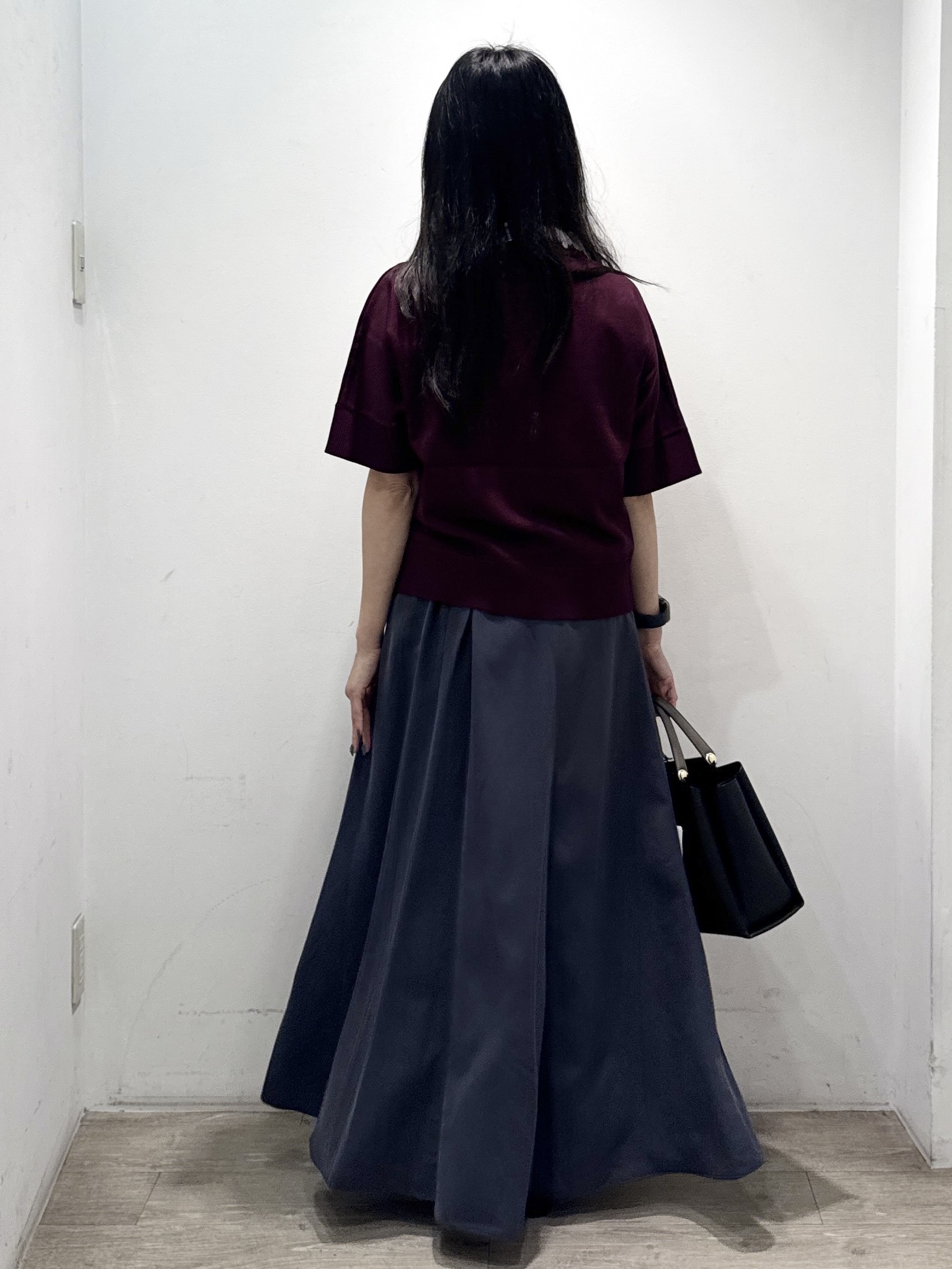 yuicciさんの「OPAQUE.CLIP｜2WAY衿ドッキングニット《洗濯機OK》」を使ったコーディネート