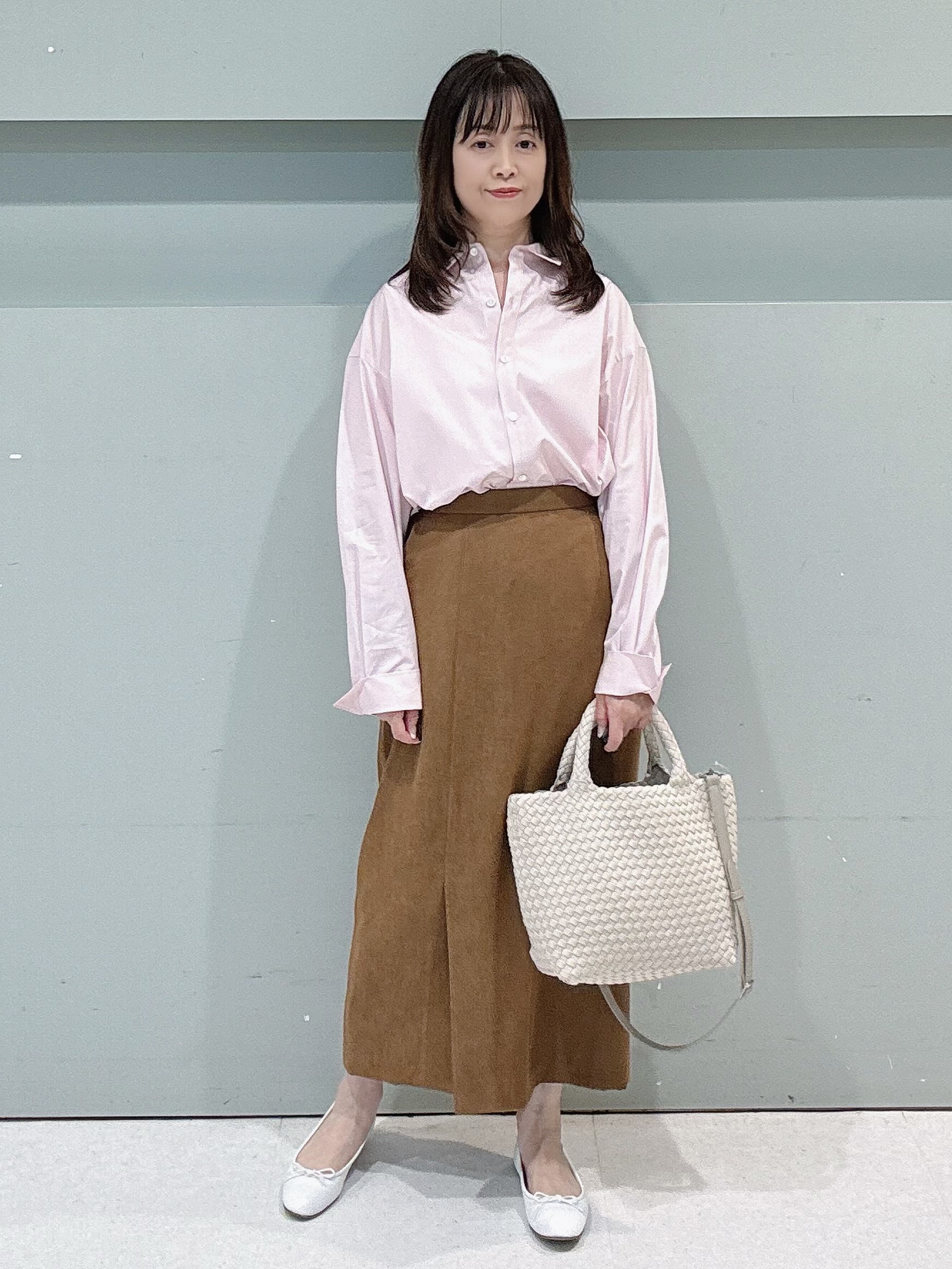 makiさんの「UNTITLED｜【秋羽織り/ジップ】トリコットシアーブラウス」を使ったコーディネート