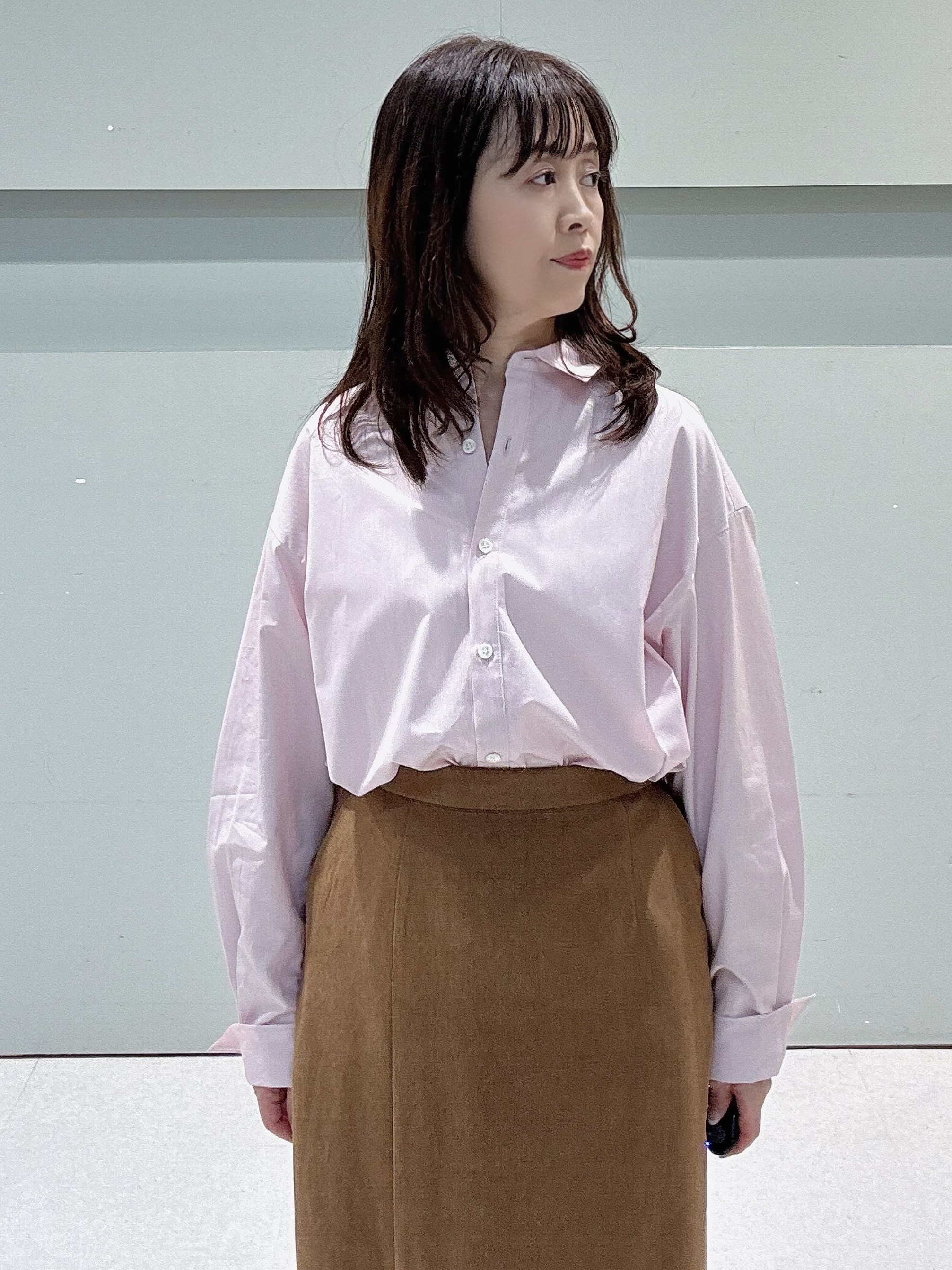 makiさんの「UNTITLED｜【秋羽織り/ジップ】トリコットシアーブラウス」を使ったコーディネート