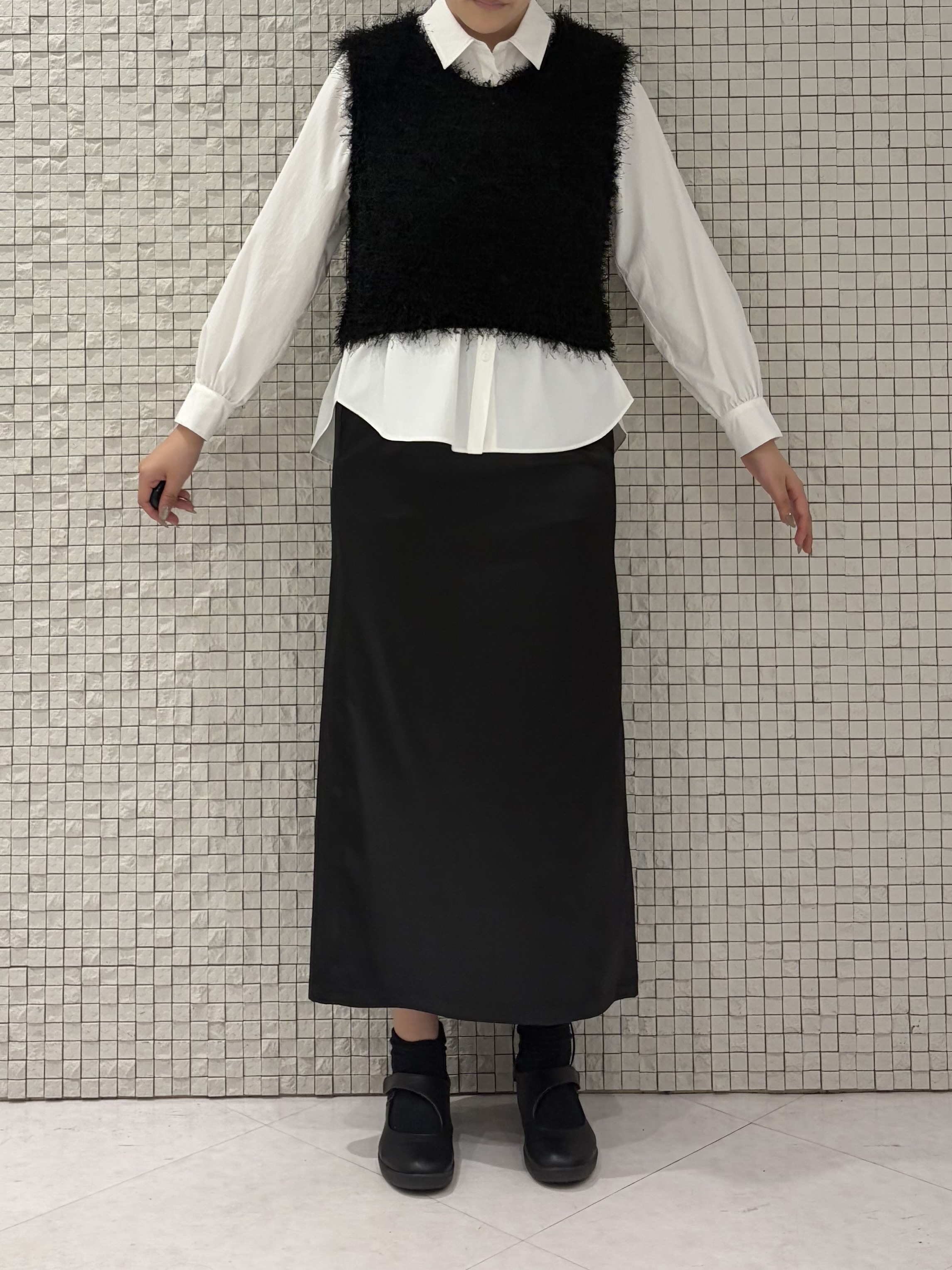 koharuさんの「INDIVI｜【ストレッチ◎】取外し可ボウタイシャツ」を使ったコーディネート