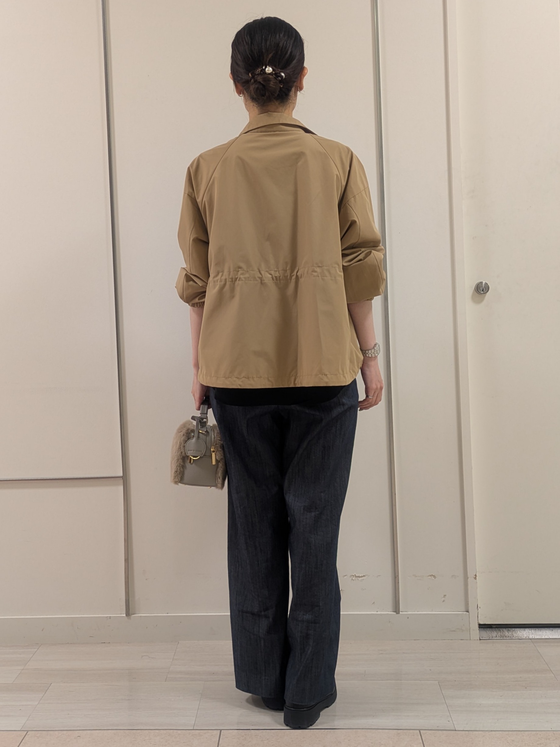 mikiさんの「COUP DE CHANCE｜【手洗い可／日本製】スムースジャージ七分袖カットソー」を使ったコーディネート
