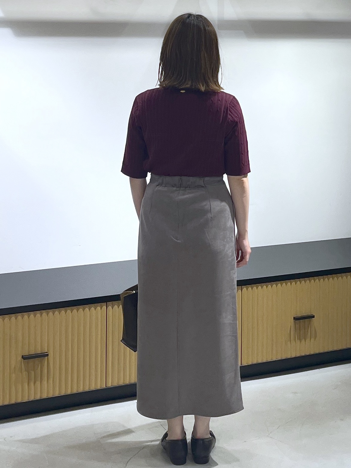 mikiさんの「OPAQUE.CLIP｜【UVケア】配色ケーブルニット《洗濯機OK／抗ピル》」を使ったコーディネート