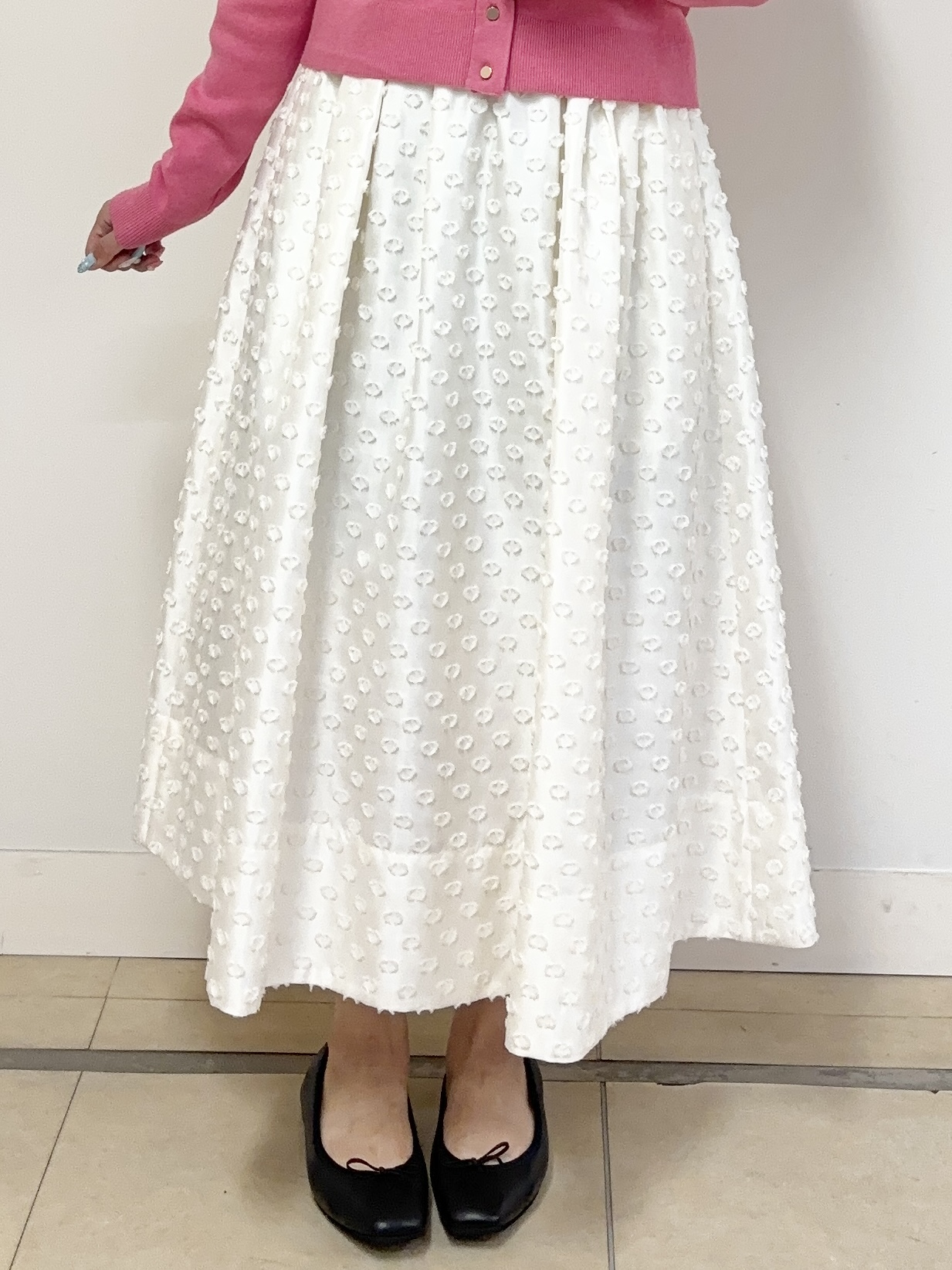 Rinaさんの「DRESSTERIOR｜【5色展開/ウォッシャブル】コットンカシミヤカーディガン」を使ったコーディネート