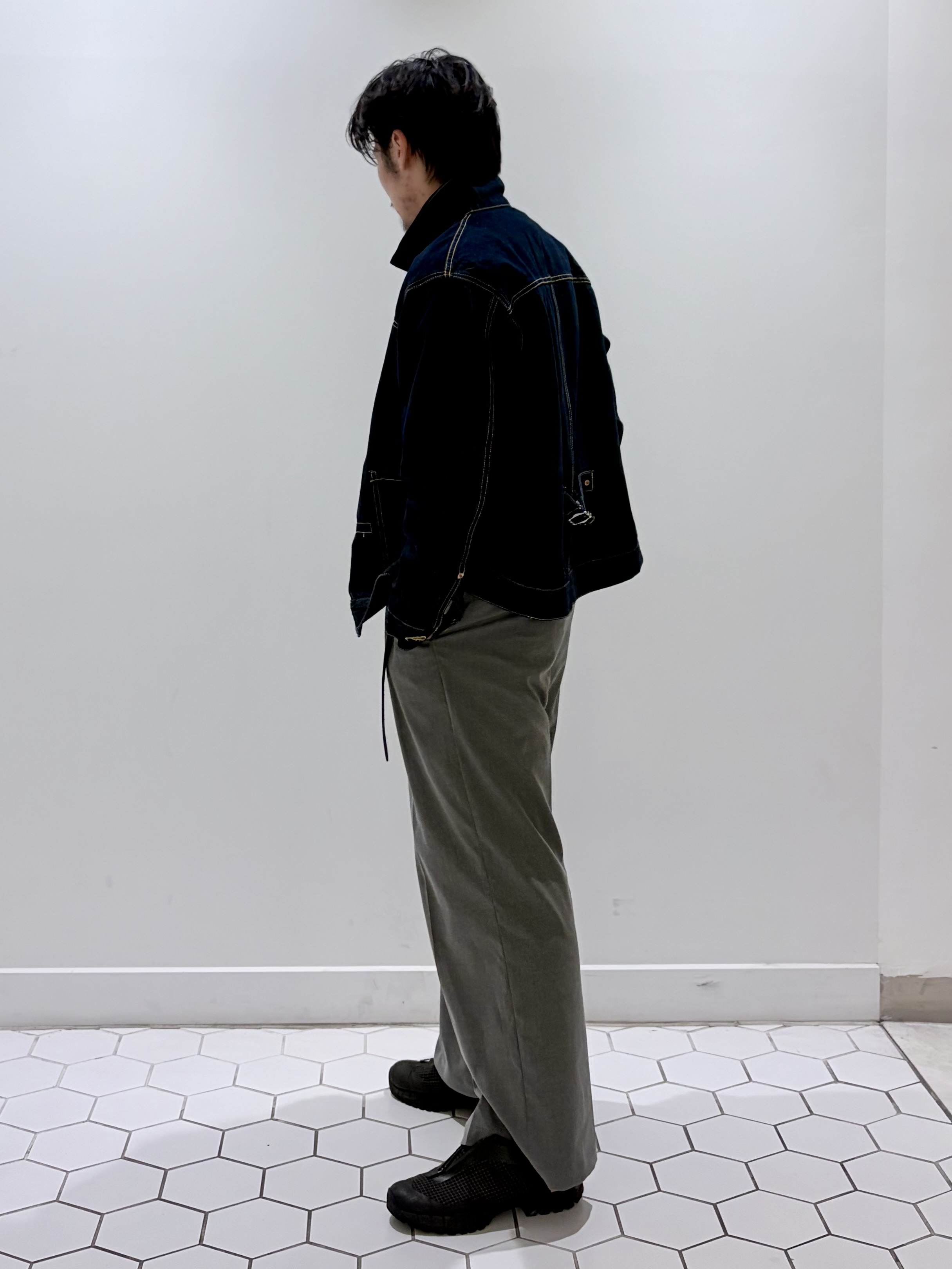 takeruさんの「Dessin｜衿コーデュロイデニムジャケット」を使ったコーディネート