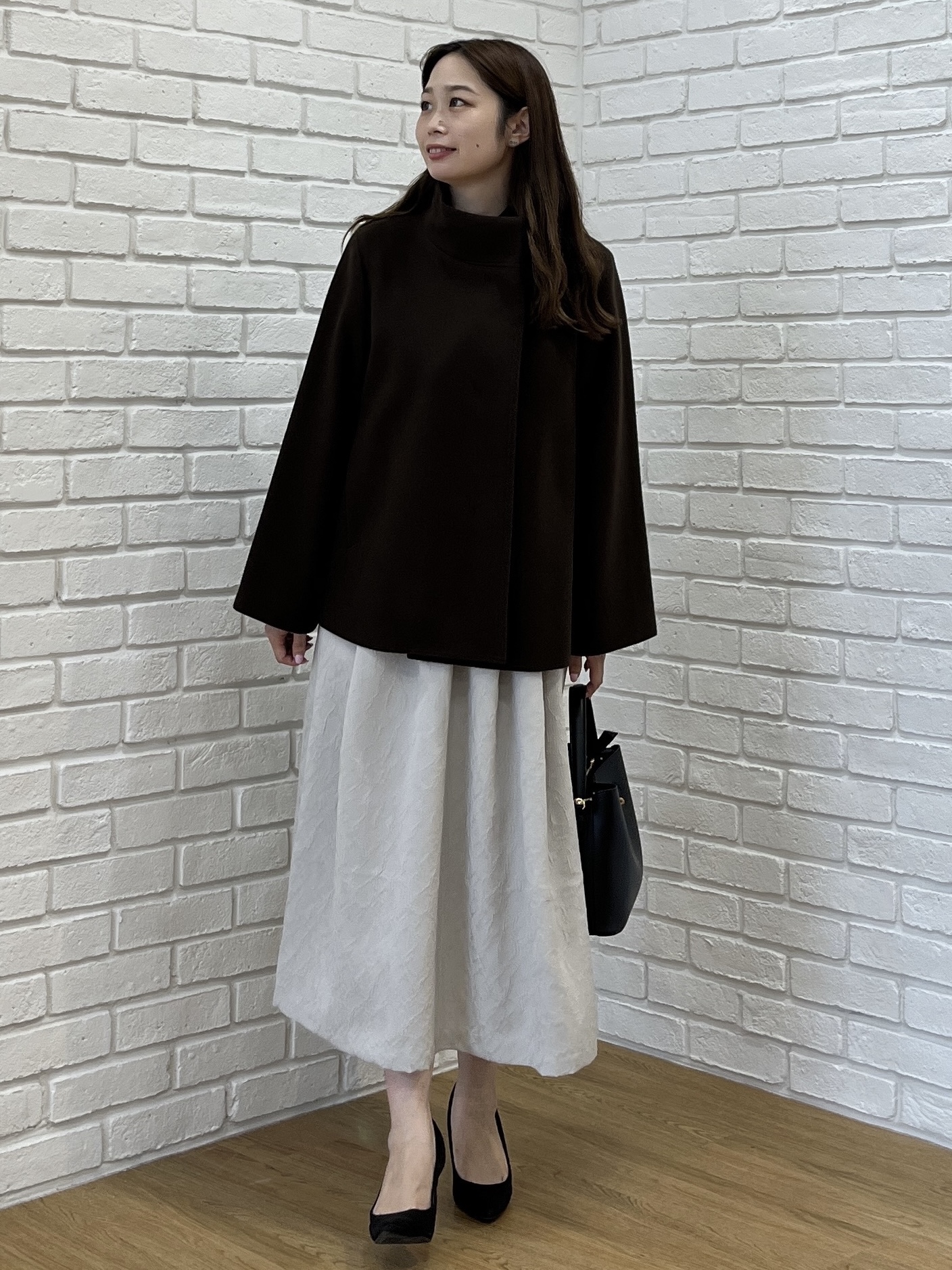 Saekoさんの「UNTITLED｜【軽アウター/ウール100】ウールショートコート」を使ったコーディネート