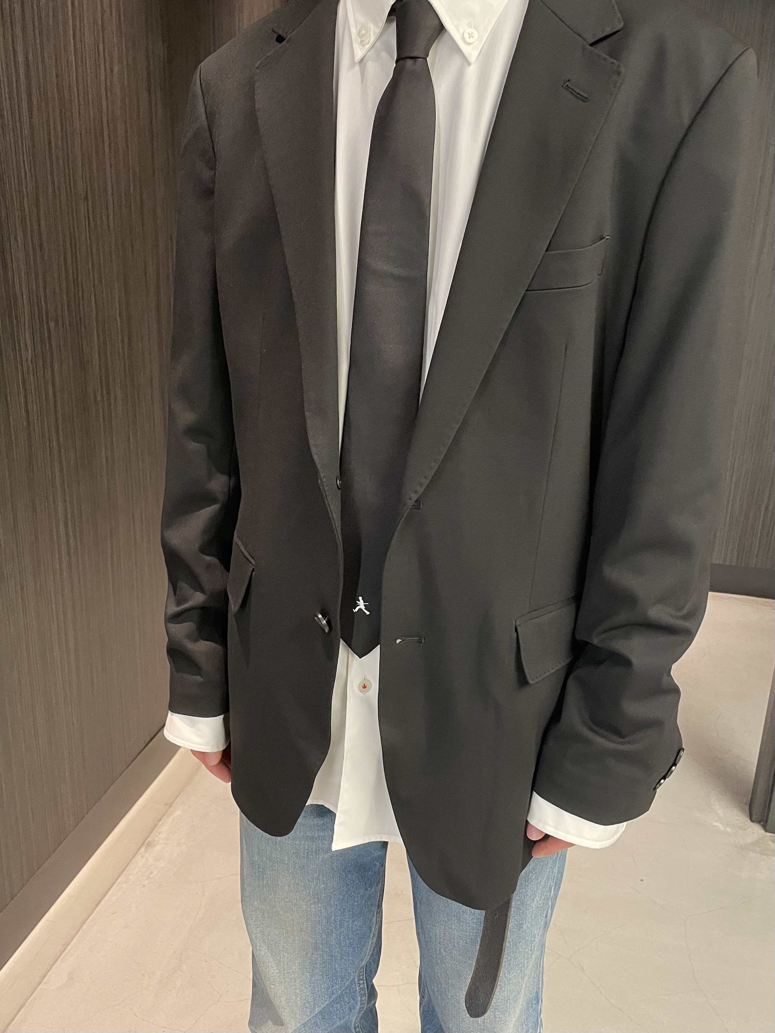 Okdさんの「TAKEO KIKUCHI｜【BOWLER HAT LABEL】CARREMANツイルジャージ　ジャケット」を使ったコーディネート