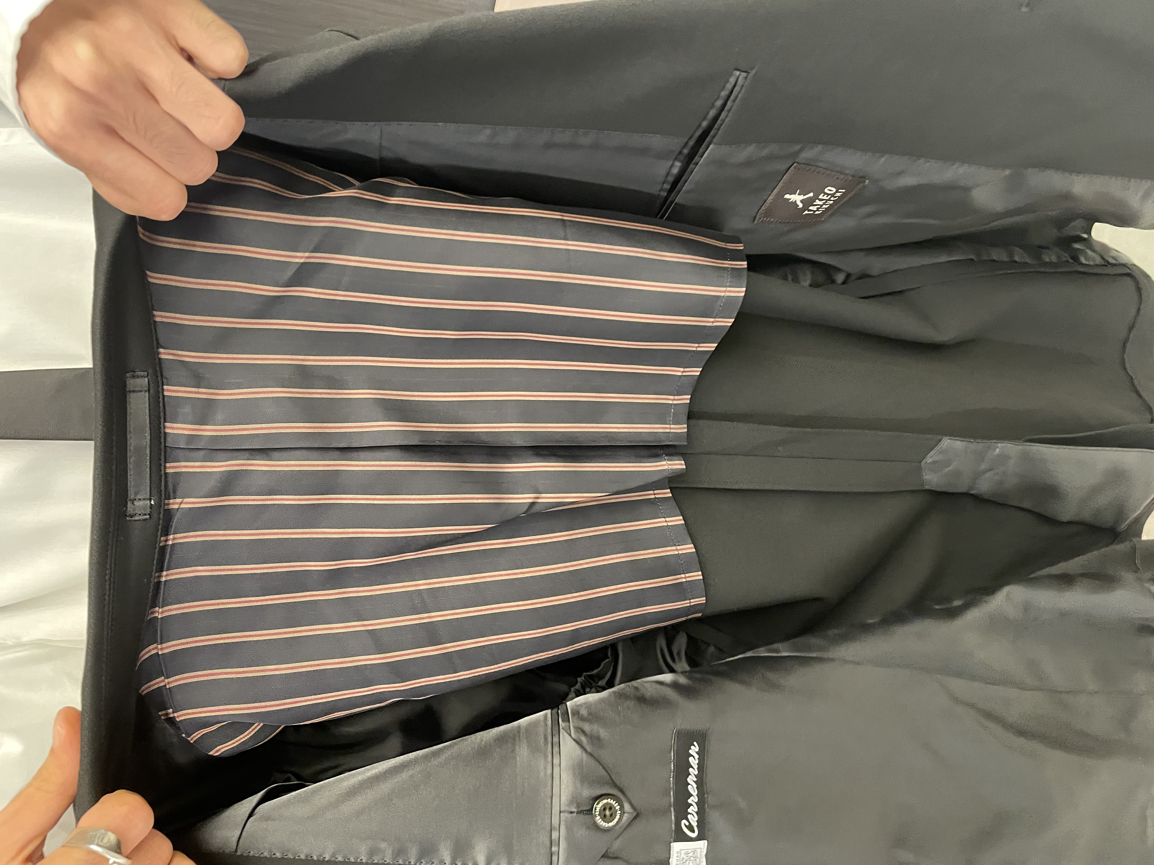 Okdさんの「TAKEO KIKUCHI｜【BOWLER HAT LABEL】CARREMANツイルジャージ　ジャケット」を使ったコーディネート