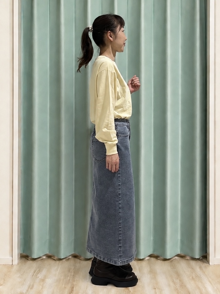 まつみさんの「SHOO･LA･RUE｜【セットアップ可/洗濯機可】軽やかに羽織れる スポンディッシュ ニットカーディガン」を使ったコーディネート