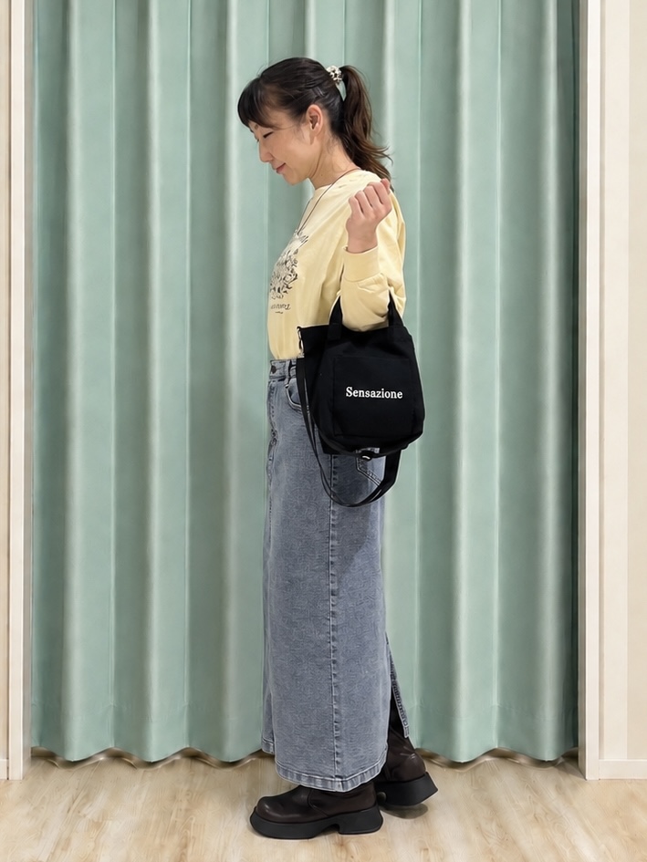 まつみさんの「SHOO･LA･RUE｜【セットアップ可/洗濯機可】軽やかに羽織れる スポンディッシュ ニットカーディガン」を使ったコーディネート