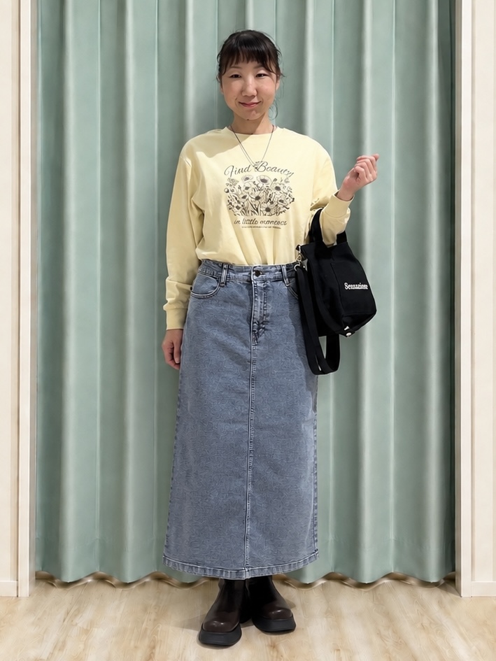 まつみさんの「SHOO･LA･RUE｜【セットアップ可/洗濯機可】軽やかに羽織れる スポンディッシュ ニットカーディガン」を使ったコーディネート