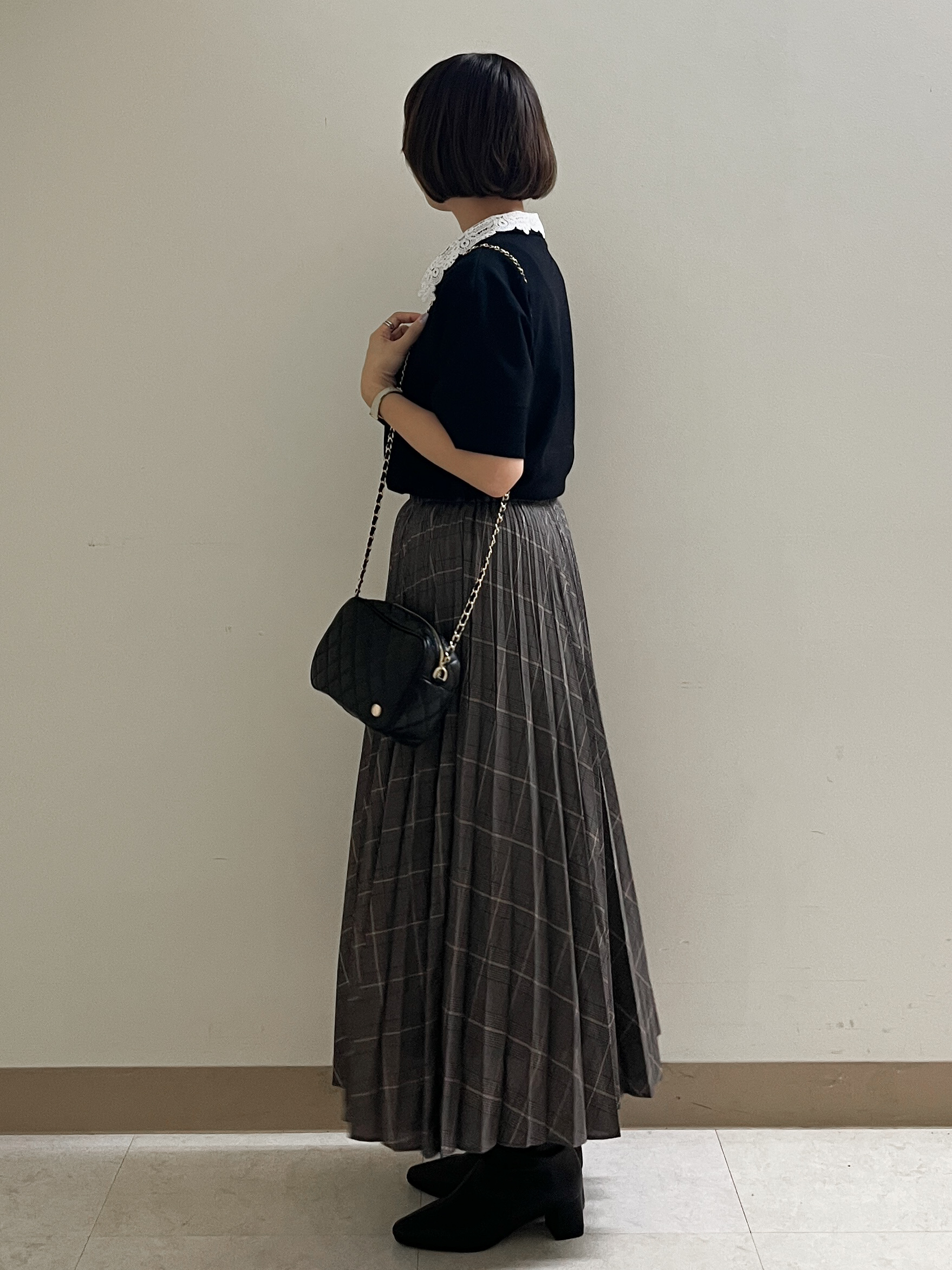 あかねさんの「OPAQUE.CLIP｜2WAY衿ドッキングニット《洗濯機OK》」を使ったコーディネート