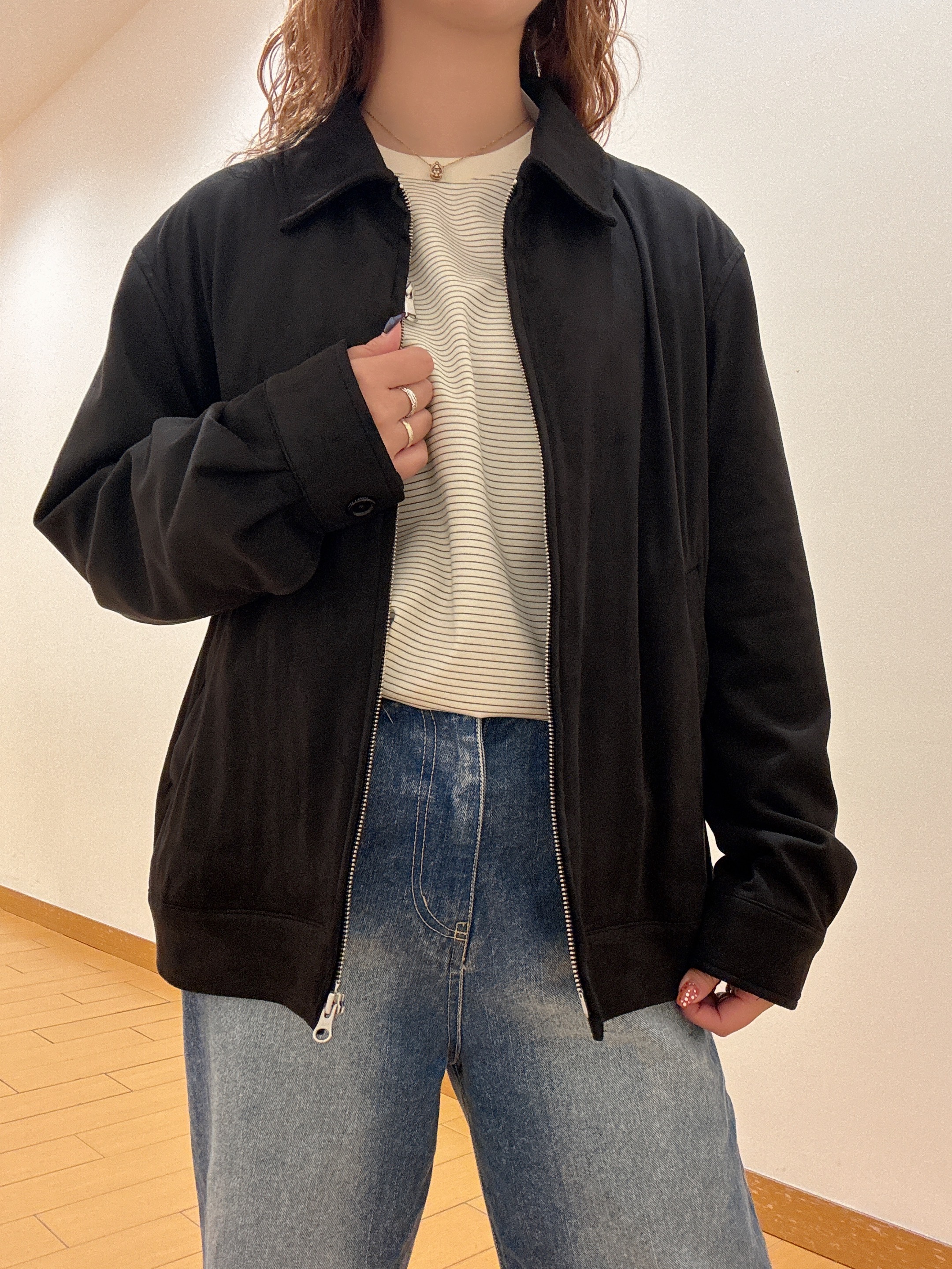 ヒナさんの「TAKEO KIKUCHI｜シルケット ボーダー 長袖 Tシャツ」を使ったコーディネート