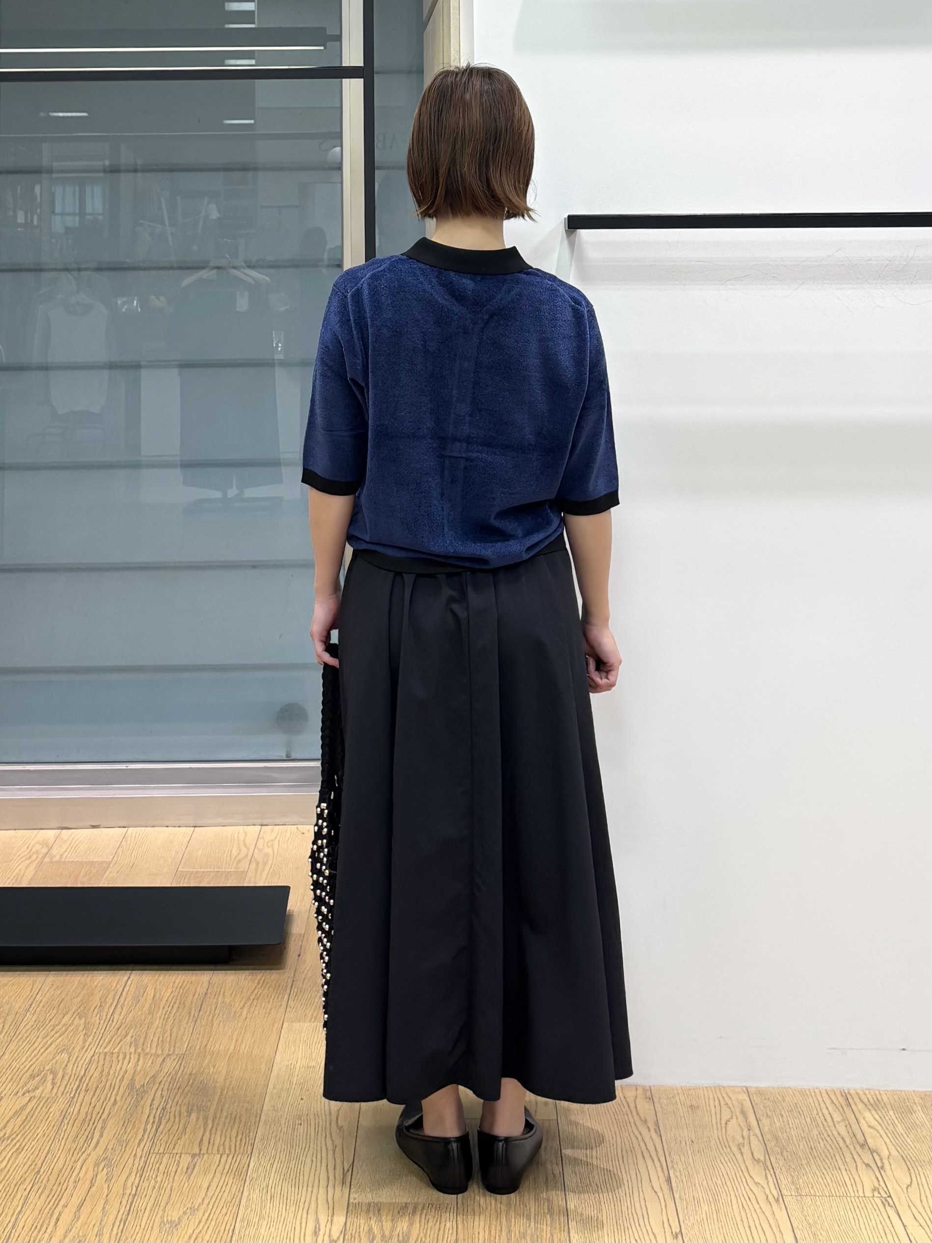 asamiさんの「INDIVI｜【5分袖／配色デザイン】モールヤーン襟付きニット」を使ったコーディネート