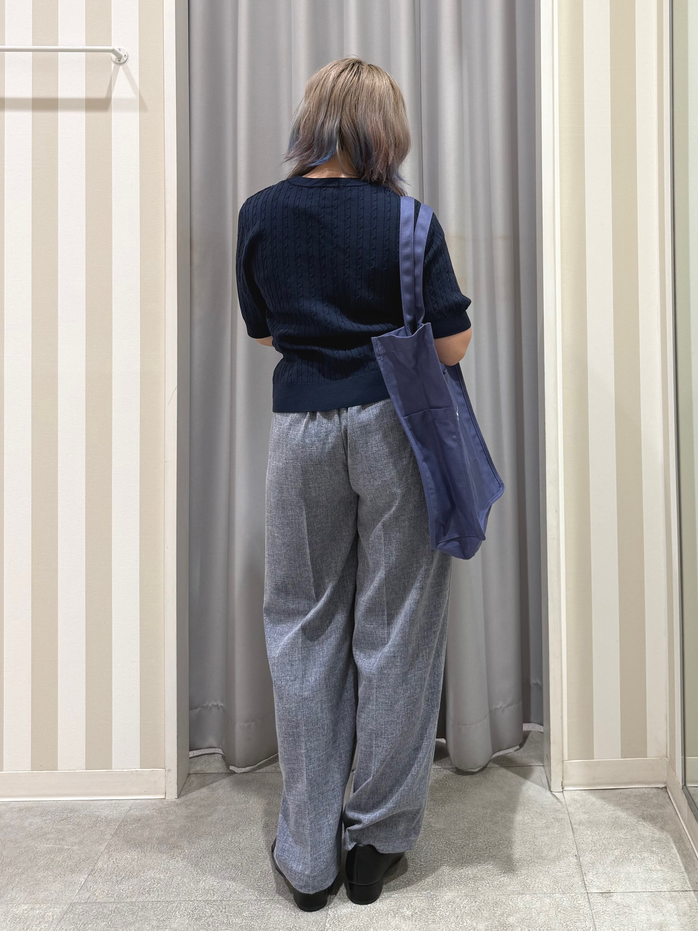 sakinoさんの「SHOO･LA･RUE｜【洗濯機可/S-LL】上品見え ミニケーブルニット」を使ったコーディネート