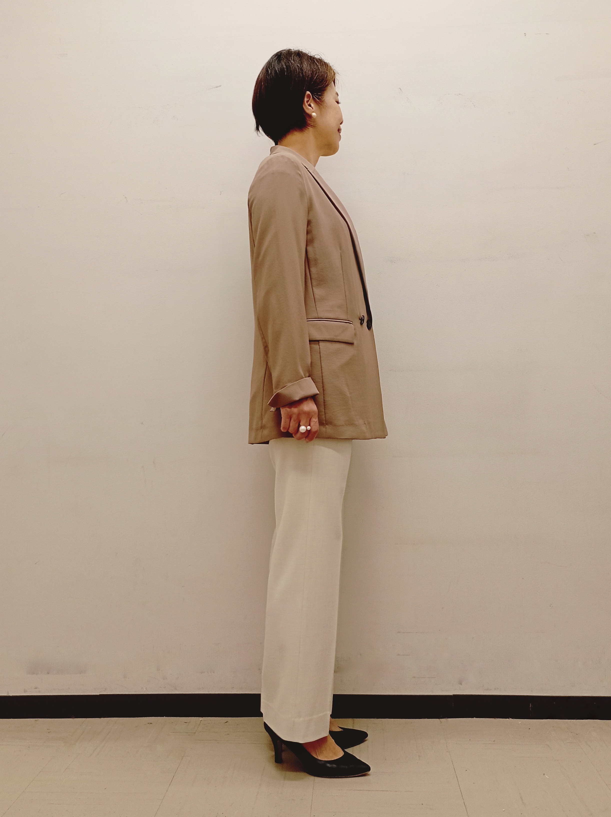 Kさんの「INDIVI｜【初秋/UVケア/着る日傘】ダブルジャケット」を使ったコーディネート