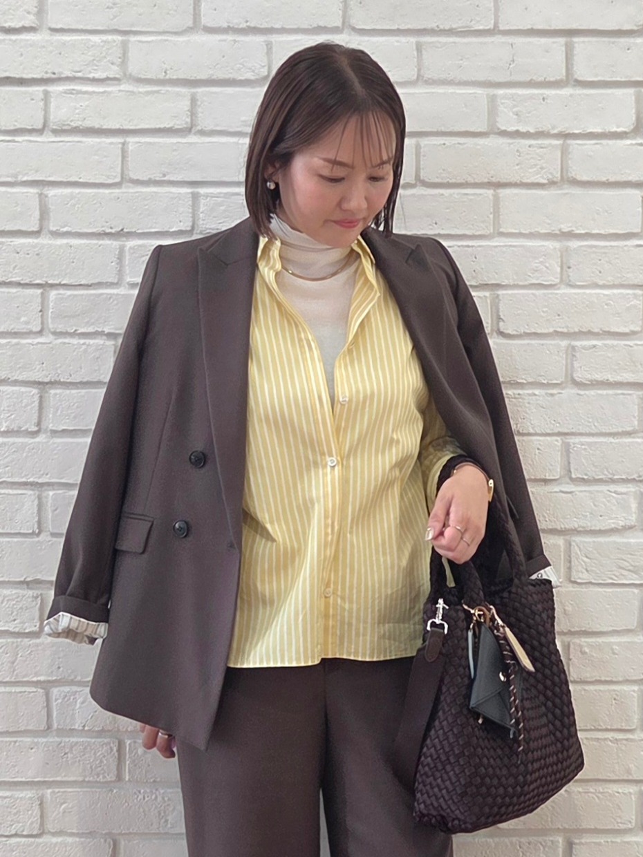 naokoさんの「UNTITLED｜【6色色展開/コットン100】カラーベーシックシャツ」を使ったコーディネート