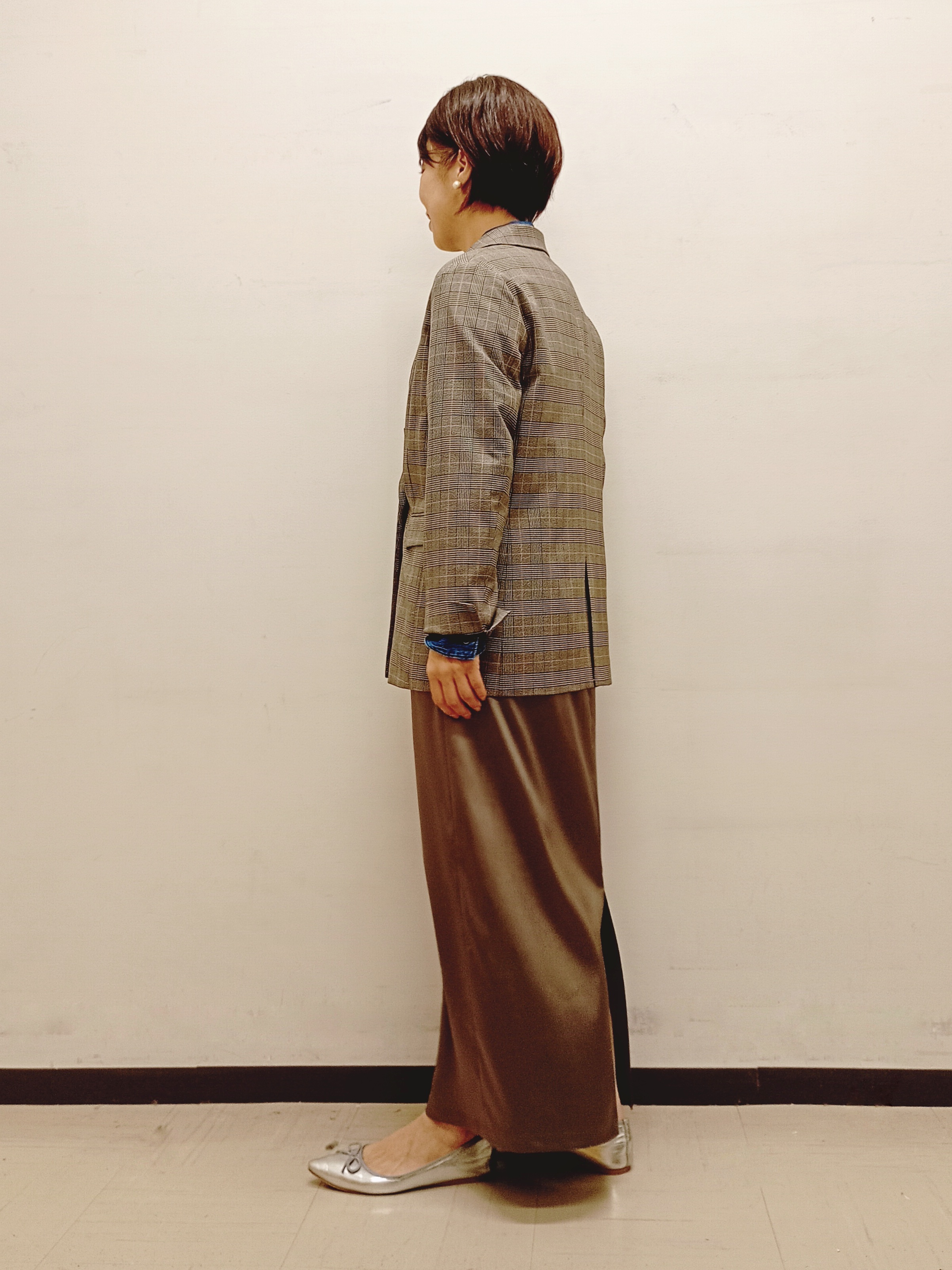 Kさんの「INDIVI｜【洗濯機OK／ストレッチ◎】秋はじめのダブルジャケット」を使ったコーディネート
