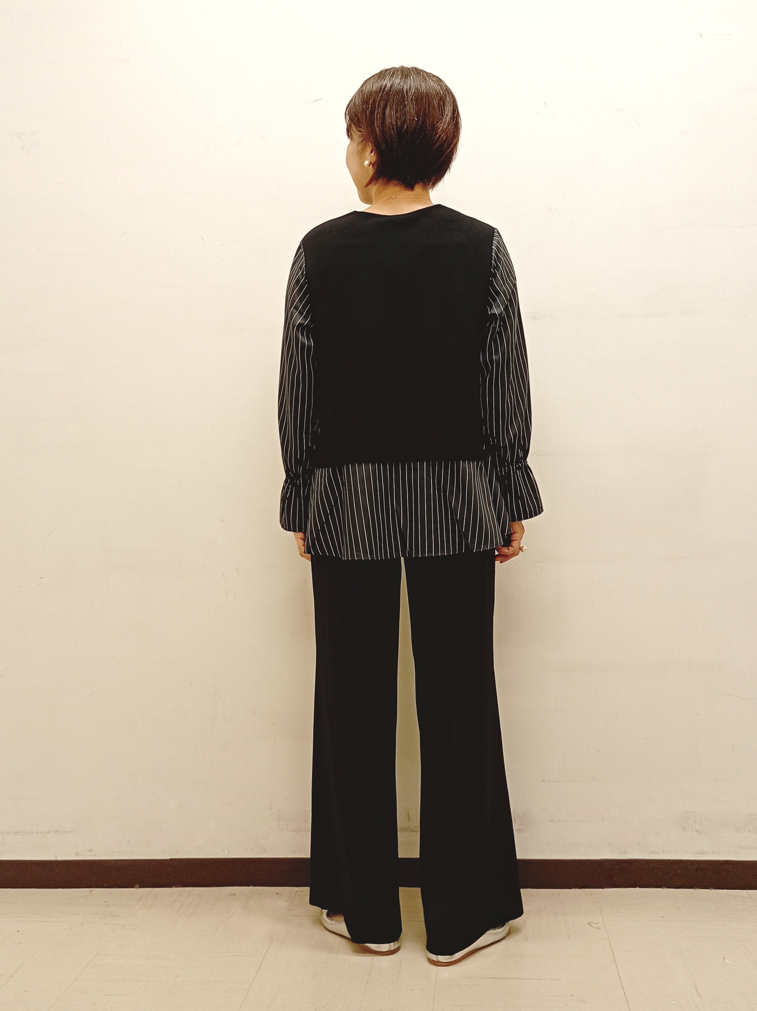 Kさんの「INDIVI｜【洗える／1枚でコーデ完成】重ね着風ニットトップス」を使ったコーディネート