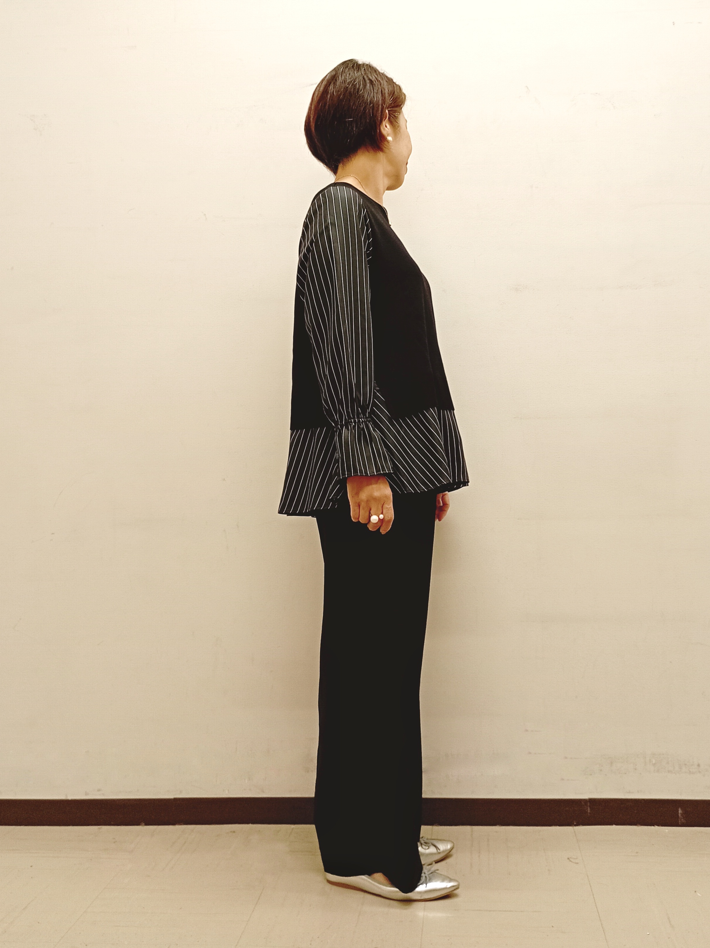Kさんの「INDIVI｜【洗える／1枚でコーデ完成】重ね着風ニットトップス」を使ったコーディネート