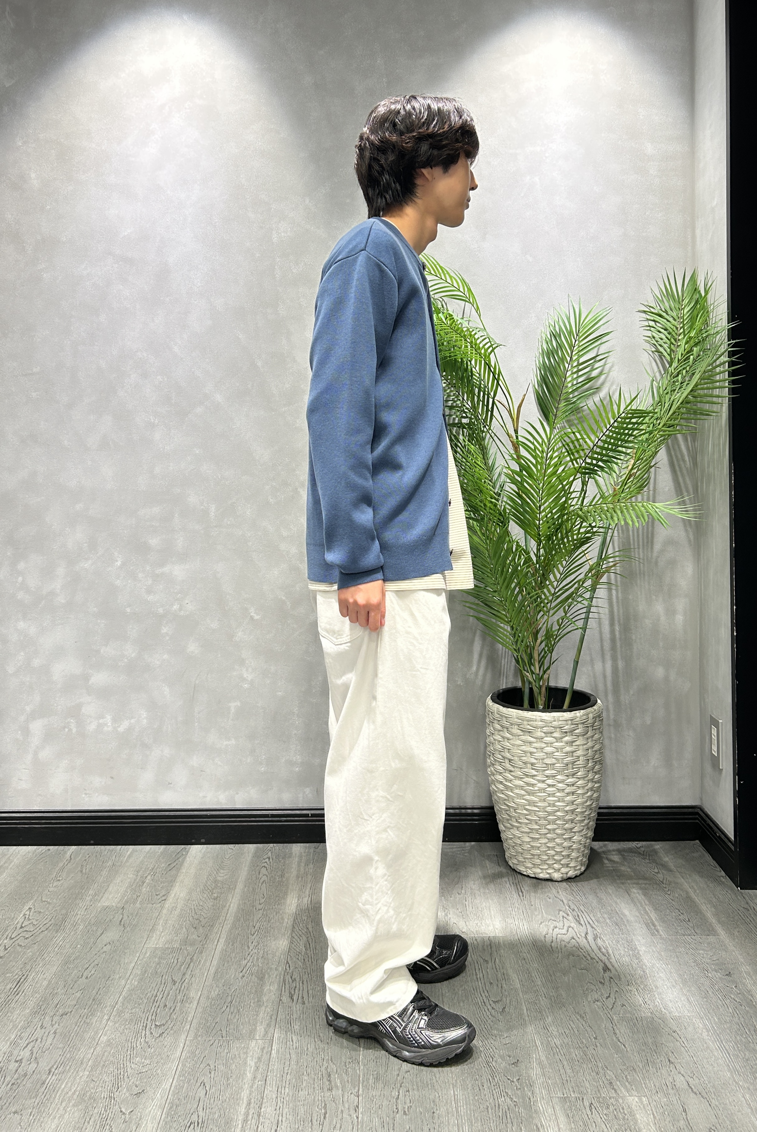 ruiさんの「TAKEO KIKUCHI｜【BOWLER HAT LABEL】日本製クルーネックカーディガン」を使ったコーディネート