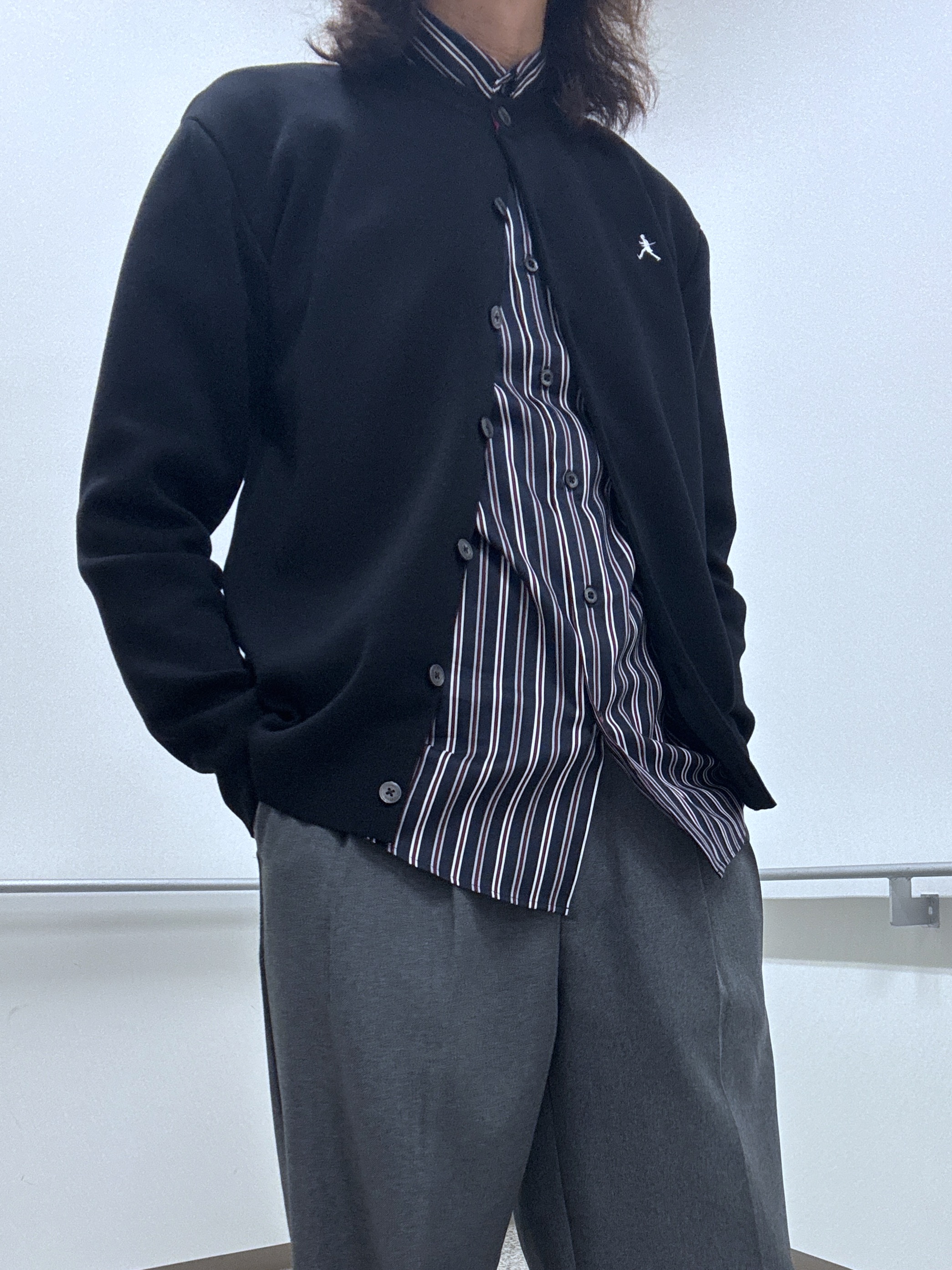 おーのさんの「TAKEO KIKUCHI｜【BOWLER HAT LABEL】日本製クルーネックカーディガン」を使ったコーディネート