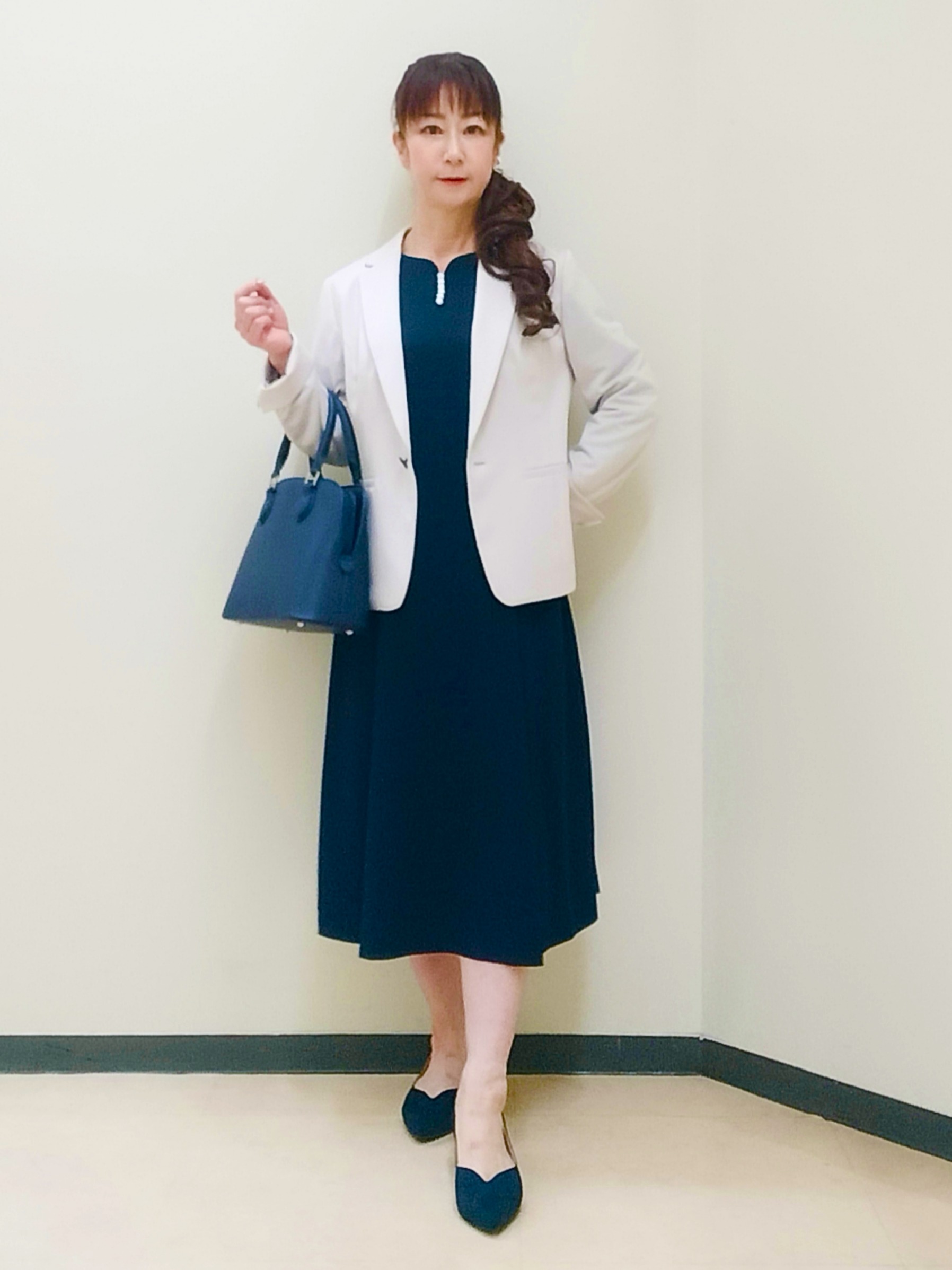花さんの「Reflect｜【SS-4Lサイズ／UVカット／接触冷感】匠ジャケット／ベーシックテーラード」を使ったコーディネート