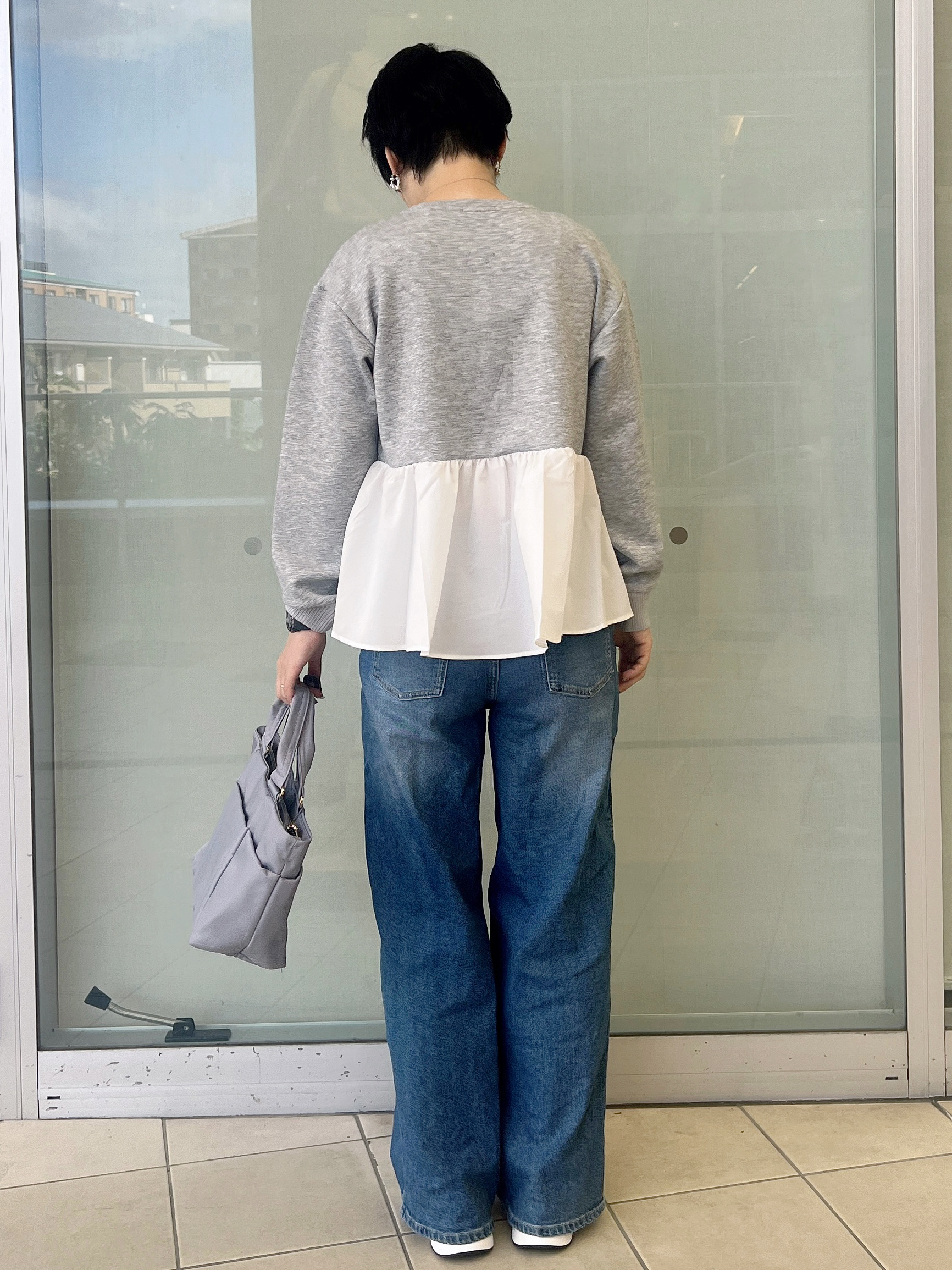 yo-koさんの「OPAQUE.CLIP｜ペプラムドッキングトップス【洗濯機OK】」を使ったコーディネート