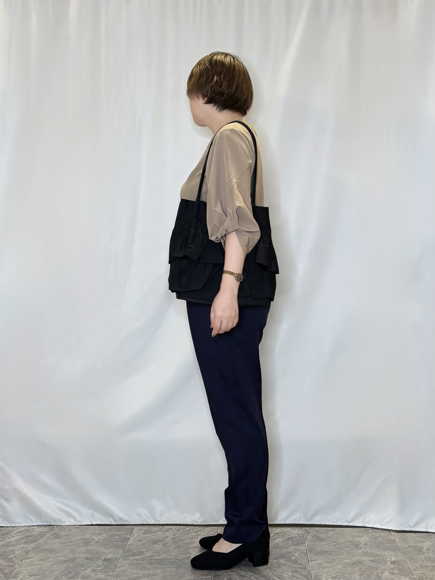 たみさんの「SHOO･LA･RUE｜【S-LL/洗濯機可/二の腕カバー】楽に上品見え ツイストスリーブトップス」を使ったコーディネート