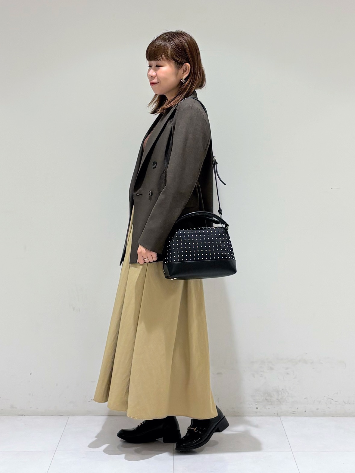 tsuyuさんの「INDIVI｜【洗濯機OK／ストレッチ◎】秋はじめのダブルジャケット」を使ったコーディネート
