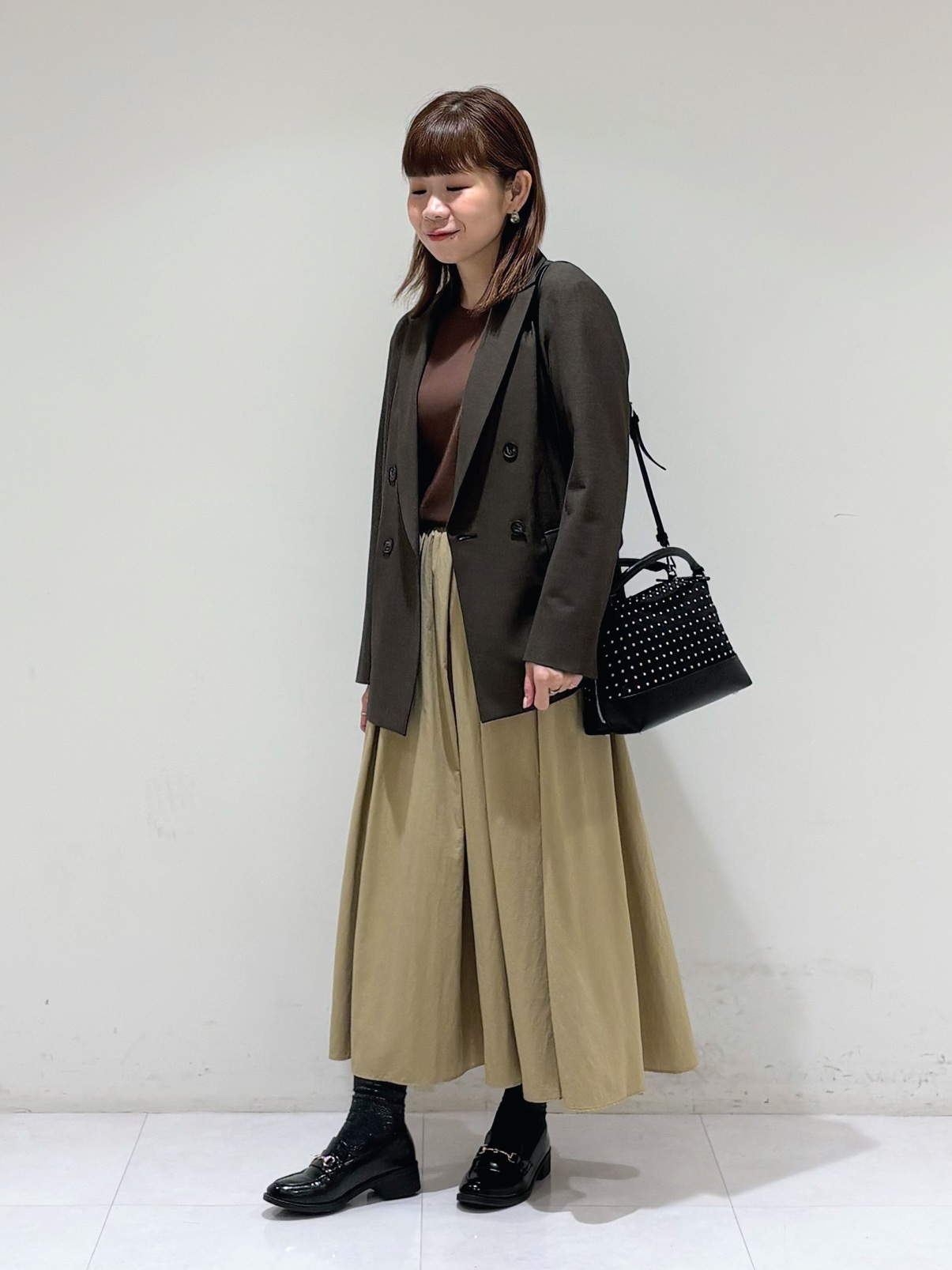 tsuyuさんの「INDIVI｜【洗濯機OK／ストレッチ◎】秋はじめのダブルジャケット」を使ったコーディネート
