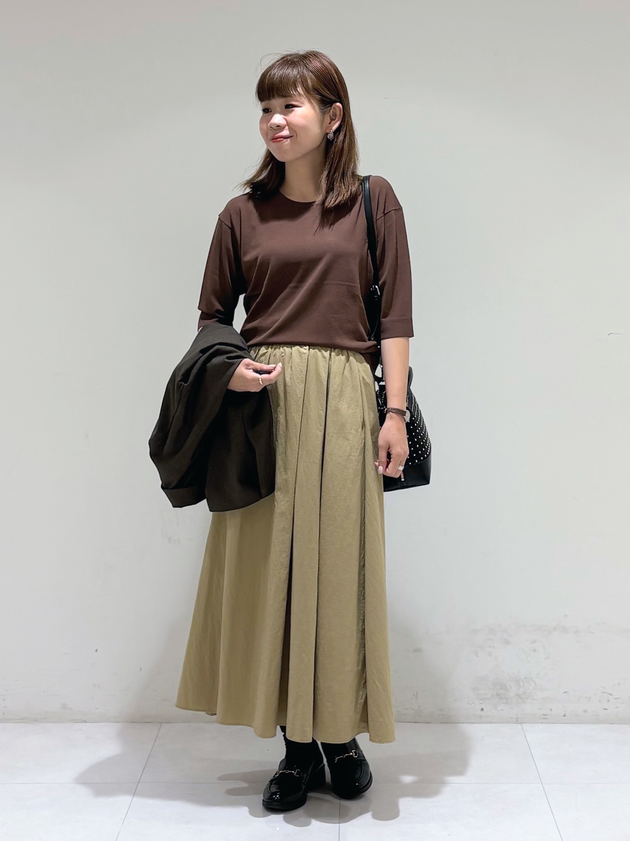 tsuyuさんの「INDIVI｜【洗濯機OK／ストレッチ◎】秋はじめのダブルジャケット」を使ったコーディネート