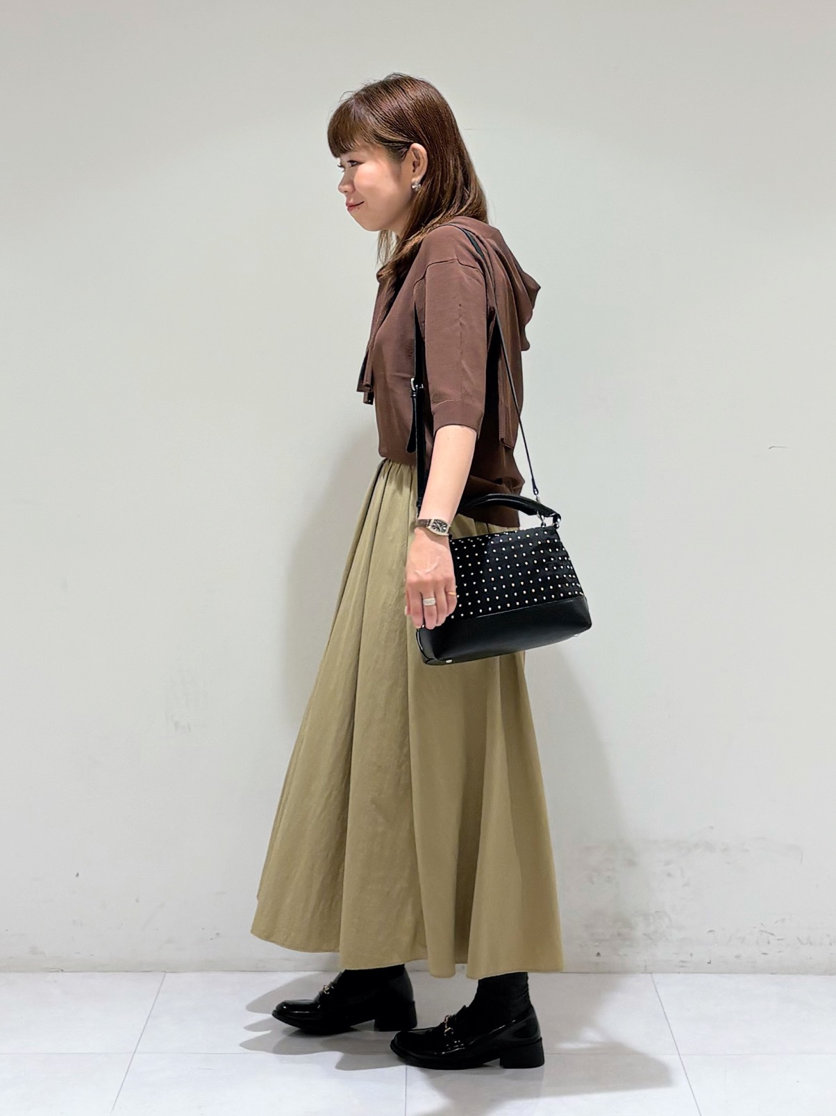 tsuyuさんの「INDIVI｜【洗濯機OK／ストレッチ◎】秋はじめのダブルジャケット」を使ったコーディネート