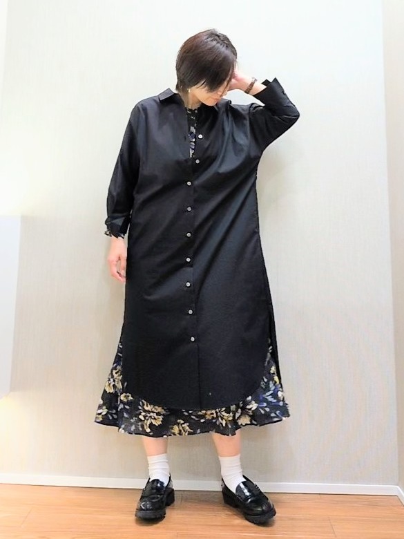 ミズタさんの「UNTITLED｜ロングシャツワンピース」を使ったコーディネート