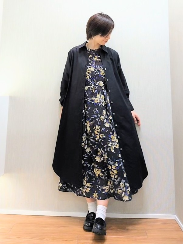 ミズタさんの「UNTITLED｜ロングシャツワンピース」を使ったコーディネート