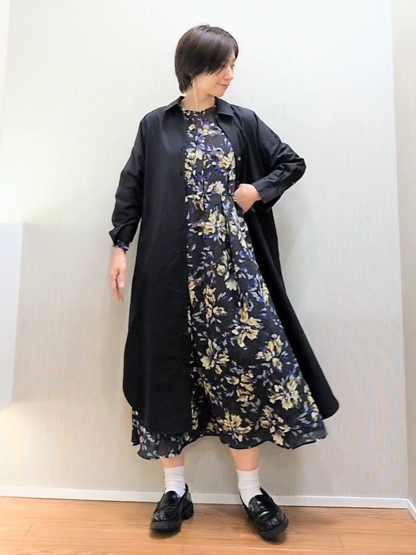 ミズタさんの「UNTITLED｜ロングシャツワンピース」を使ったコーディネート