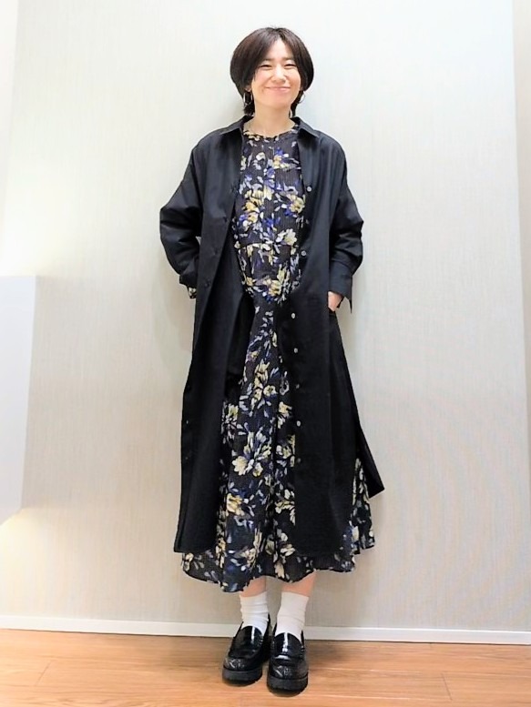 ミズタさんの「UNTITLED｜ロングシャツワンピース」を使ったコーディネート
