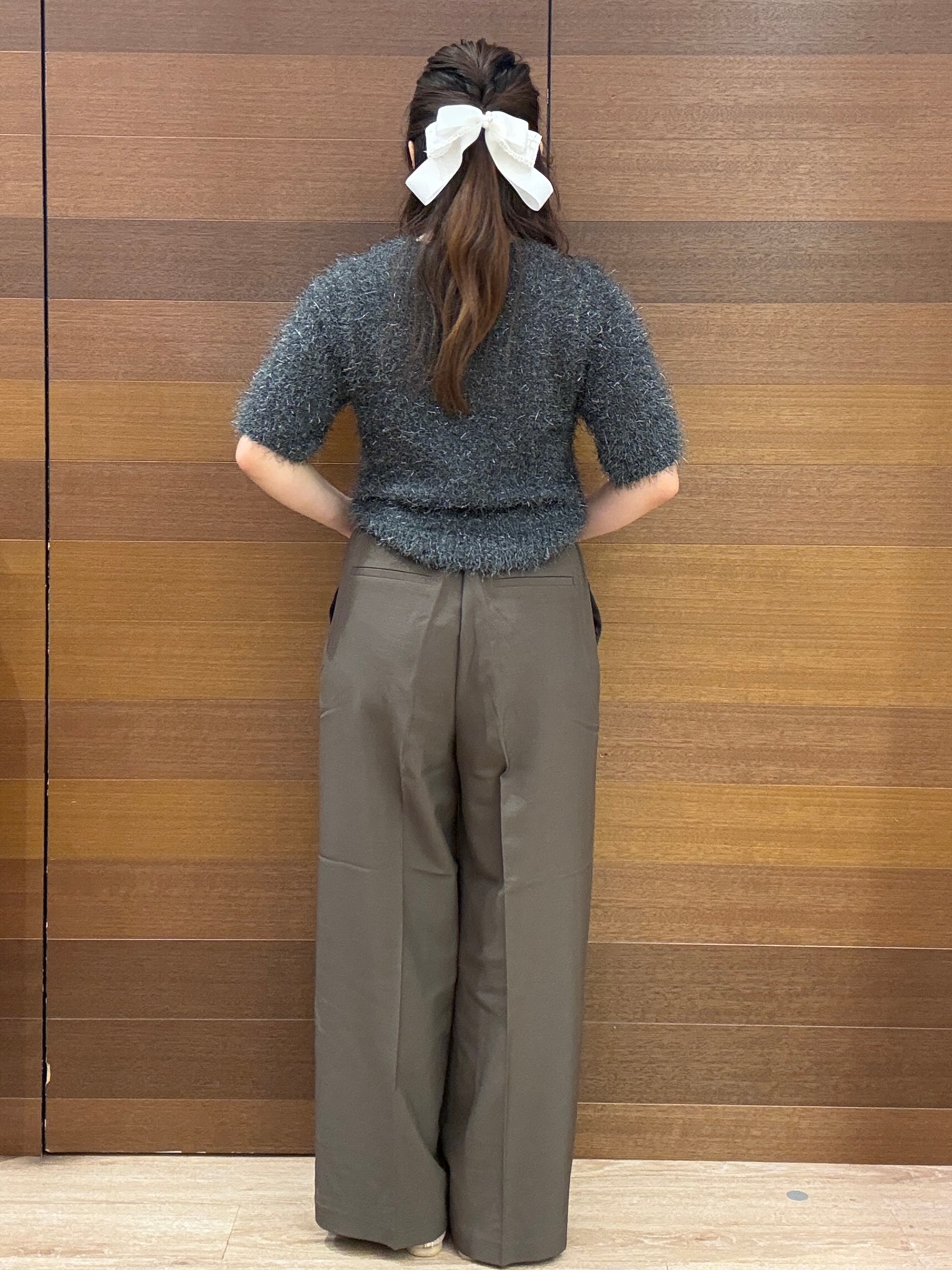maichiさんの「OPAQUE.CLIP｜ラメシャギーニット【洗濯機OK】」を使ったコーディネート
