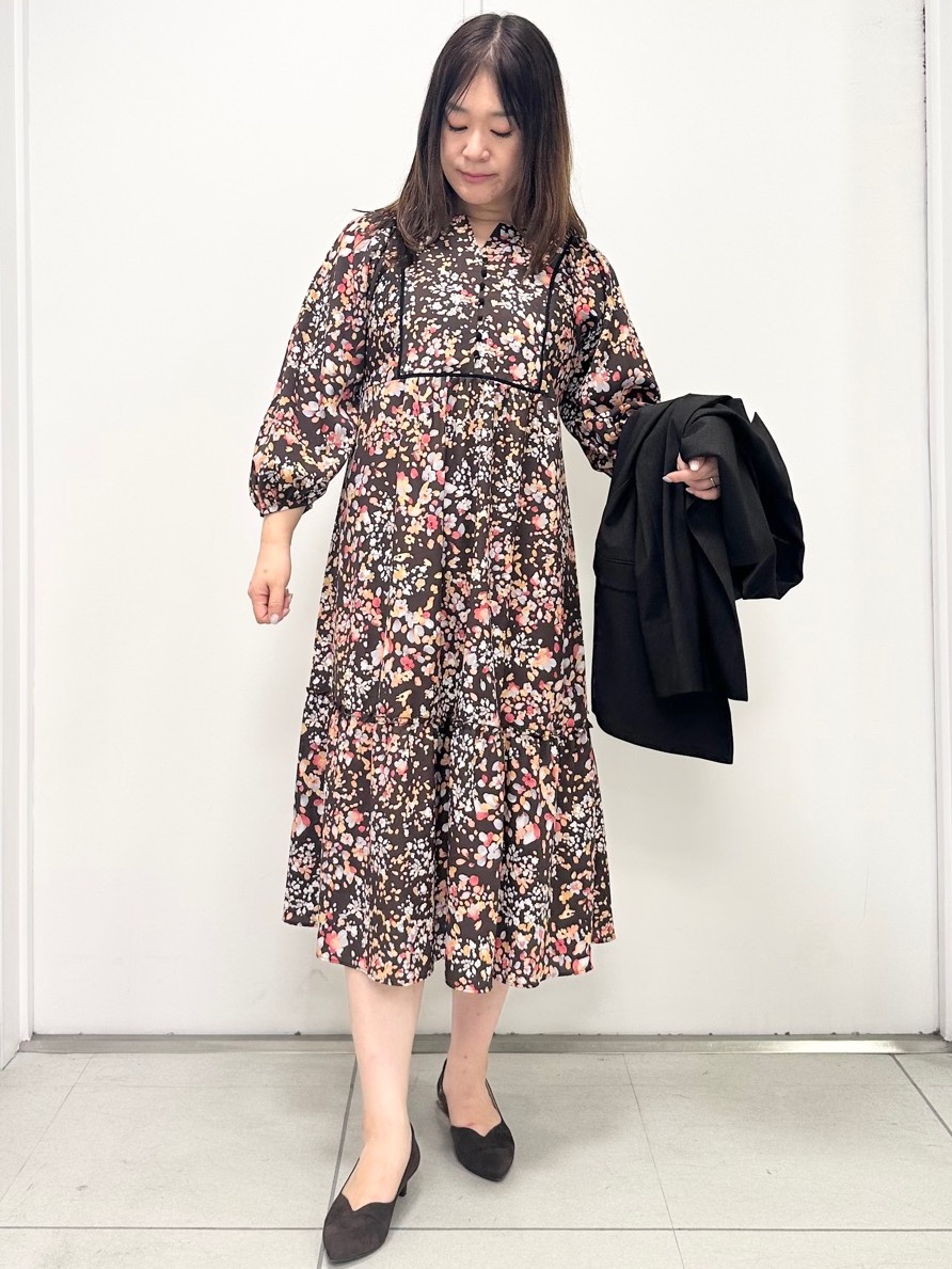 miさんの「Reflect｜フラワープリント フェミニンワンピース」を使ったコーディネート