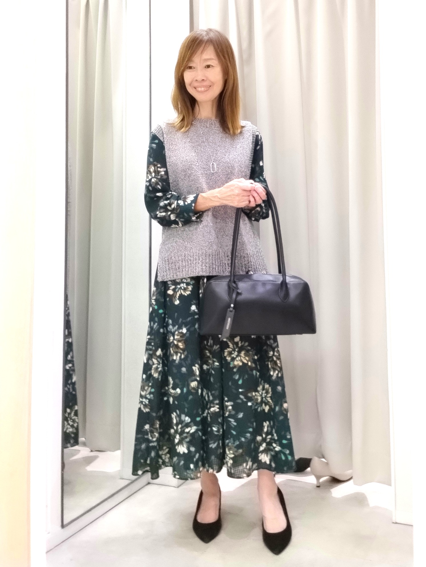 もりさんの「UNTITLED｜ロングシャツワンピース」を使ったコーディネート