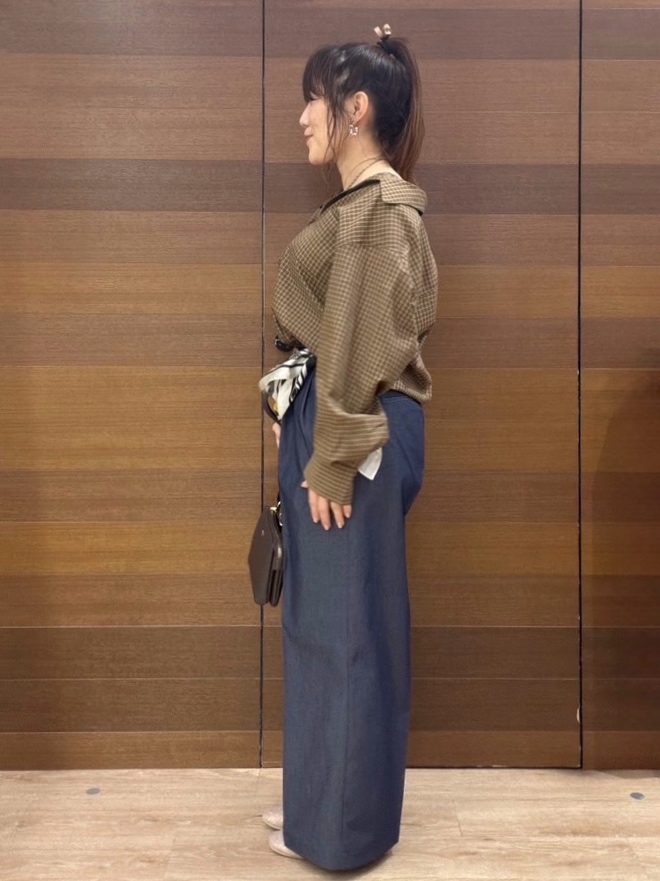 maichiさんの「OPAQUE.CLIP｜チェック柄シャツ【洗濯機OK】」を使ったコーディネート