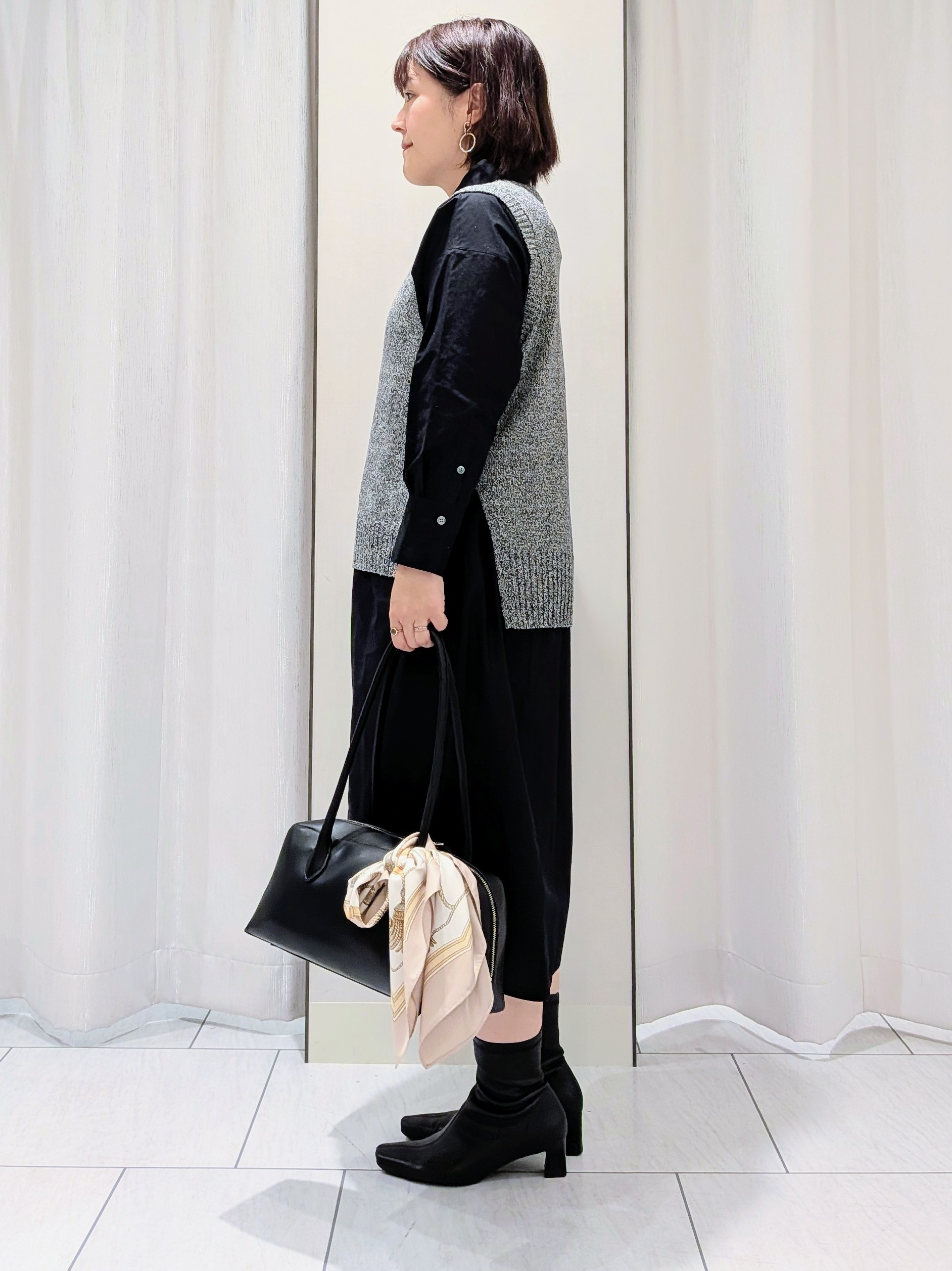 Onumaさんの「UNTITLED｜ロングシャツワンピース」を使ったコーディネート